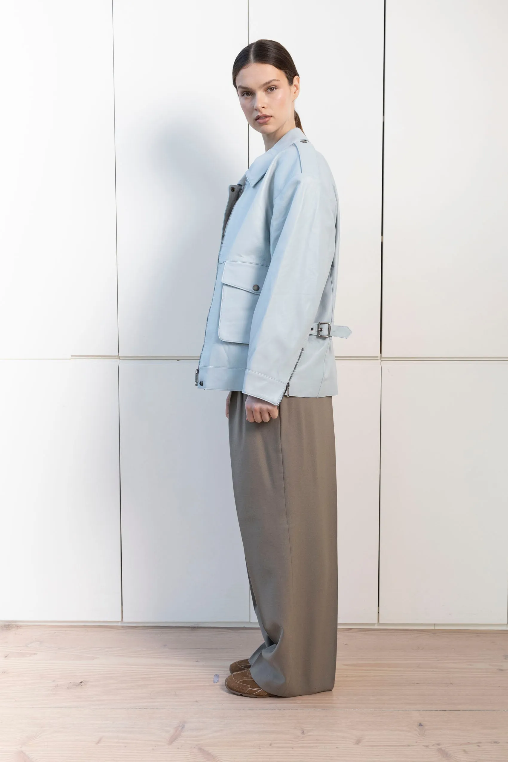 Opal Leather Jacket sold by DUCIE product image thumbnail 3