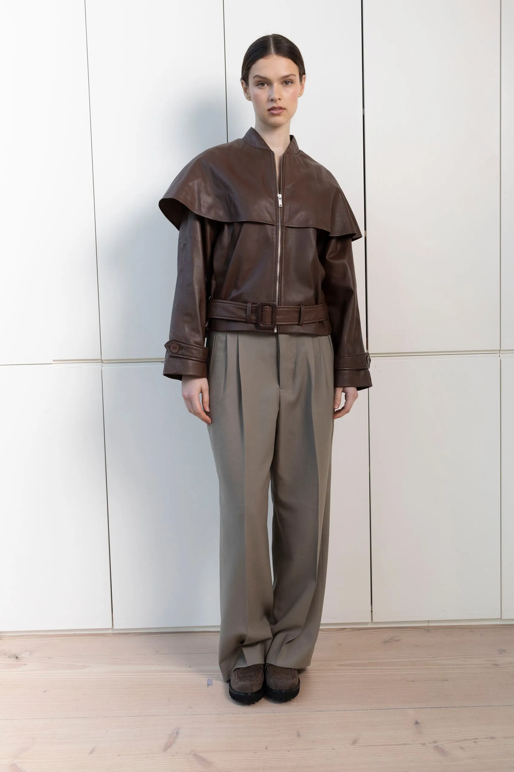 Rose Leather Jacket sold by DUCIE