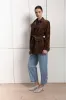 Lisa Suede Belted Jacket sold by DUCIE