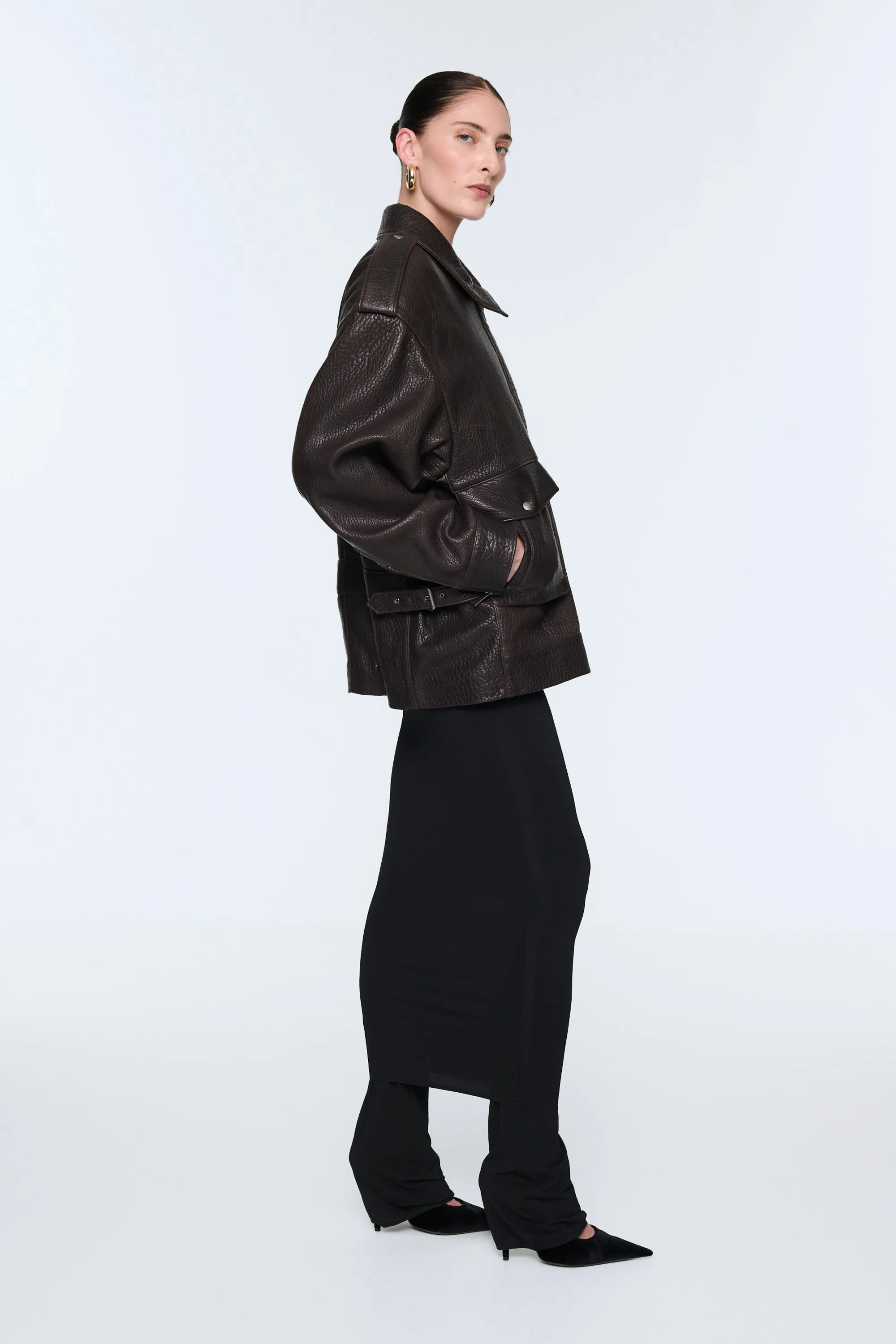 Opal Leather Jacket sold by DUCIE product image thumbnail 2