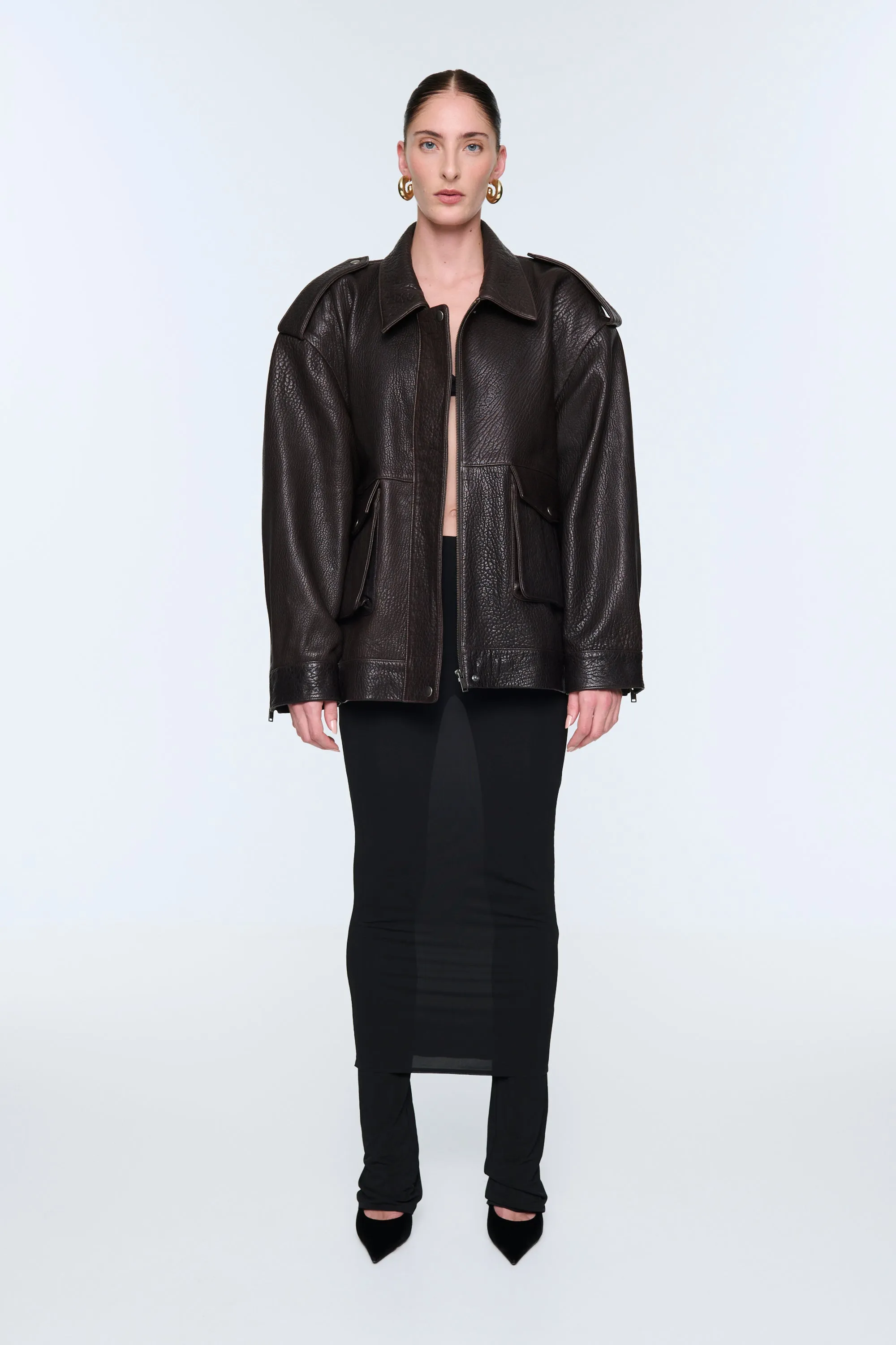 Opal Leather Jacket sold by DUCIE