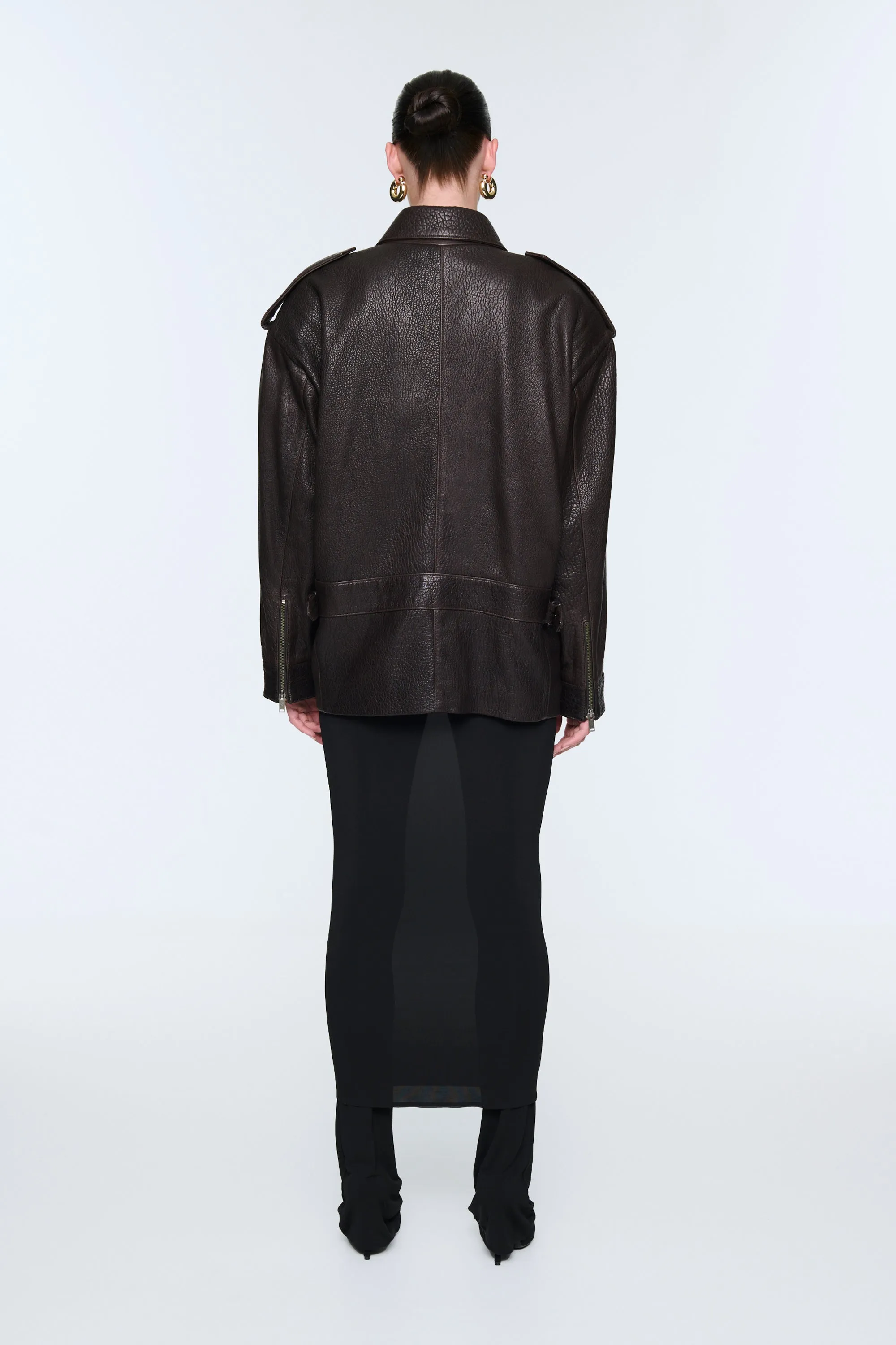 Opal Leather Jacket sold by DUCIE product image thumbnail 3