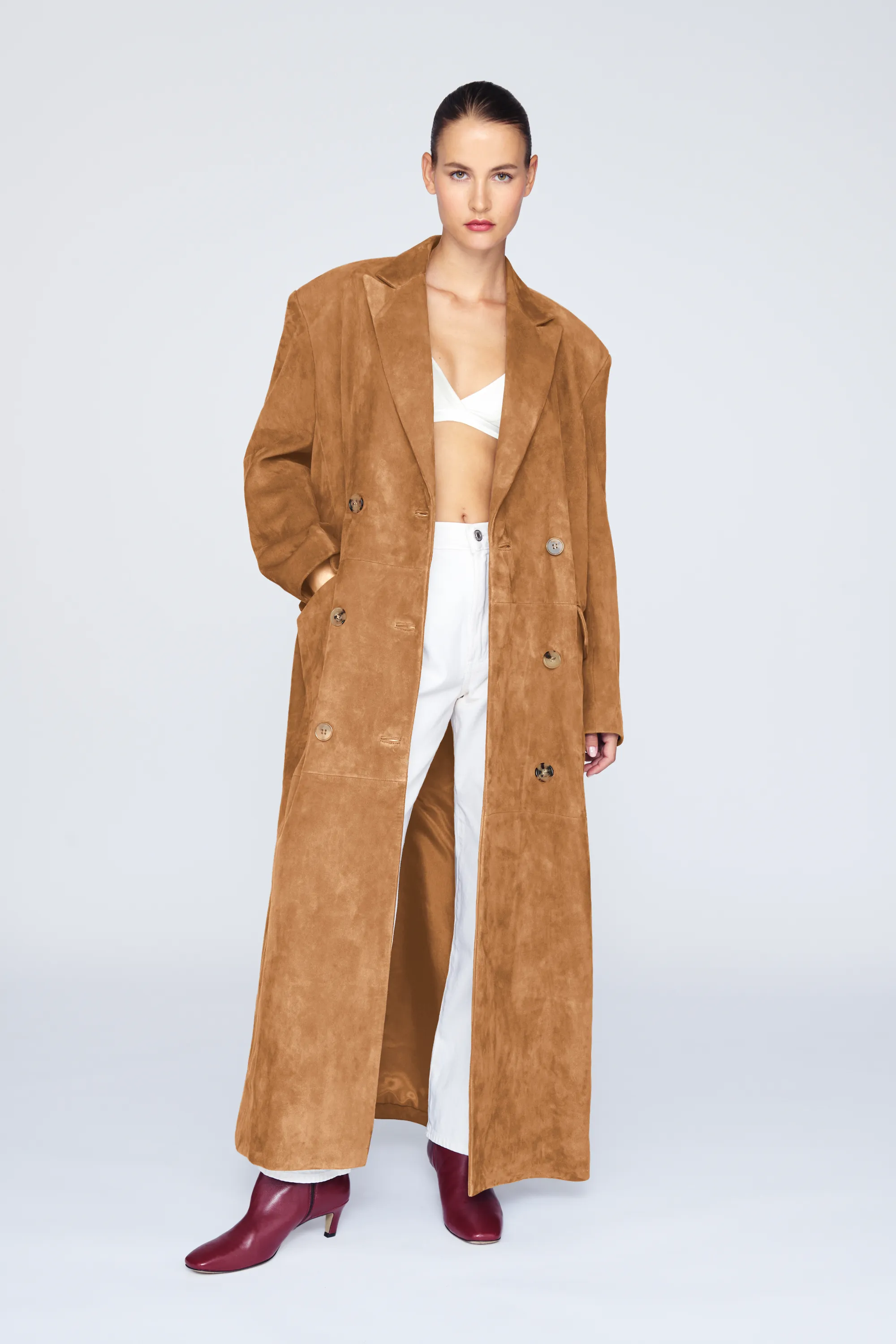 Aggie Suede Coat sold by DUCIE product image thumbnail 2