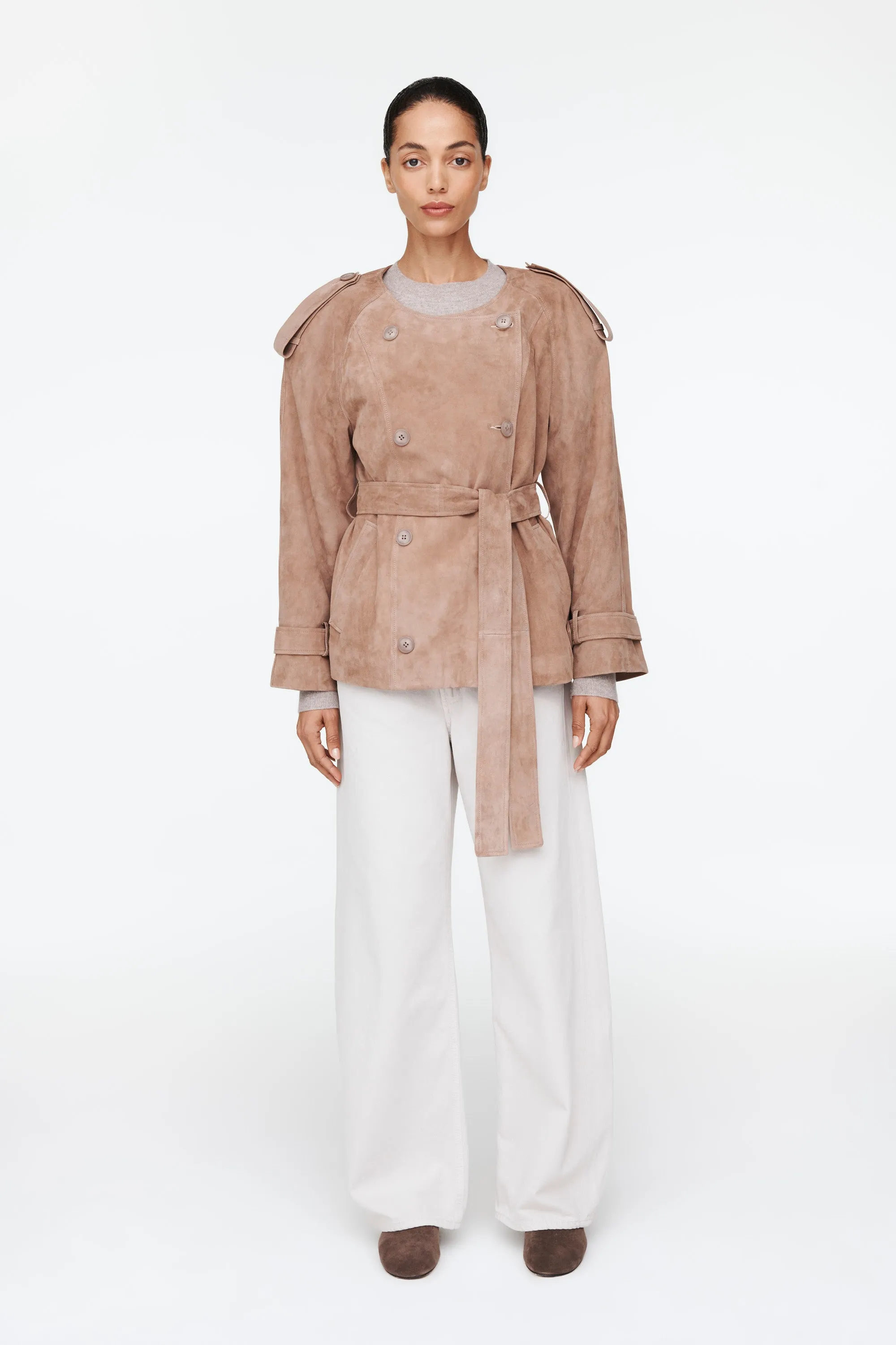 Klarissa Suede Jacket sold by DUCIE