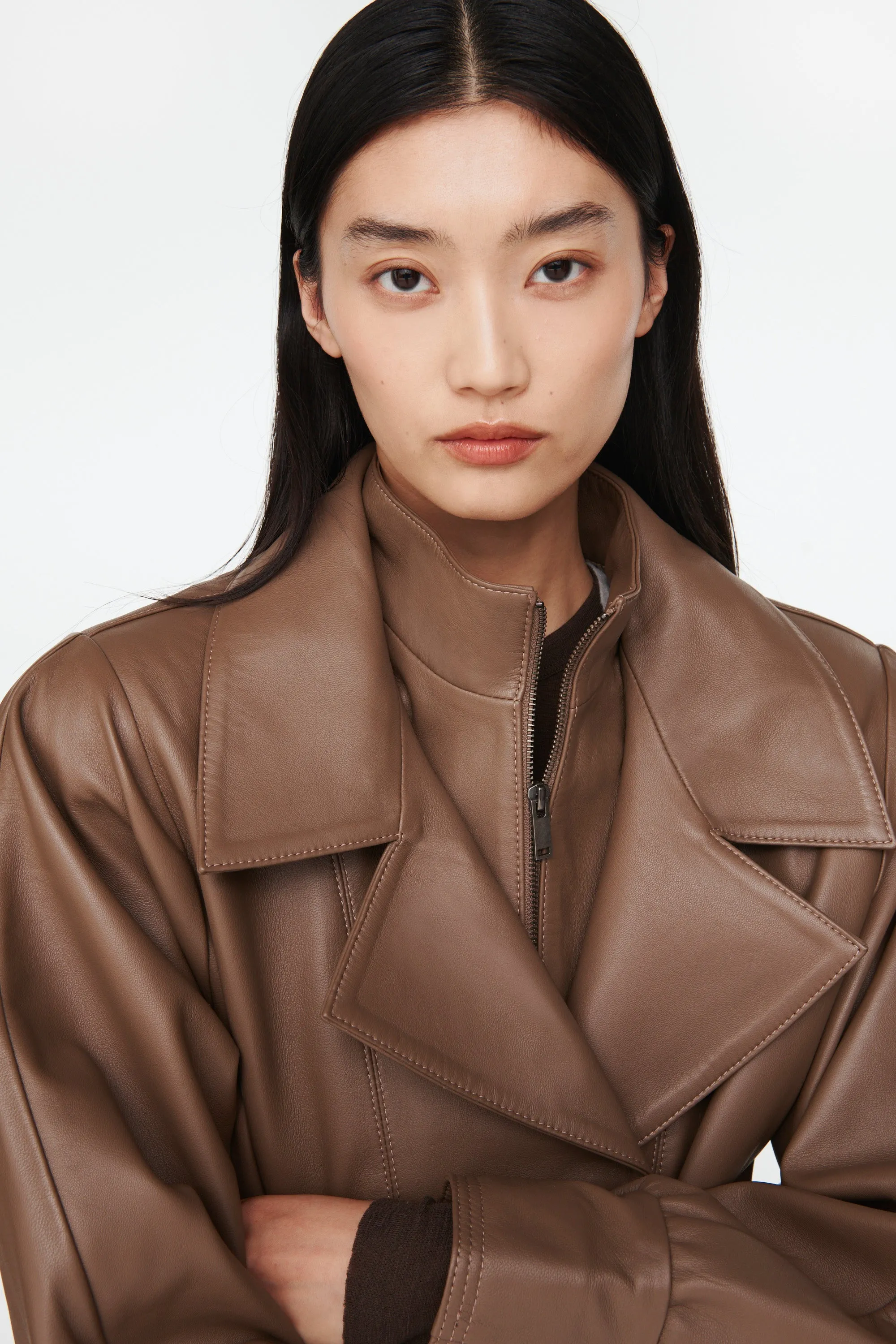 Alice Leather Jacket sold by DUCIE product image thumbnail 4