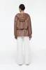 Alice Leather Hooded Jacket sold by DUCIE