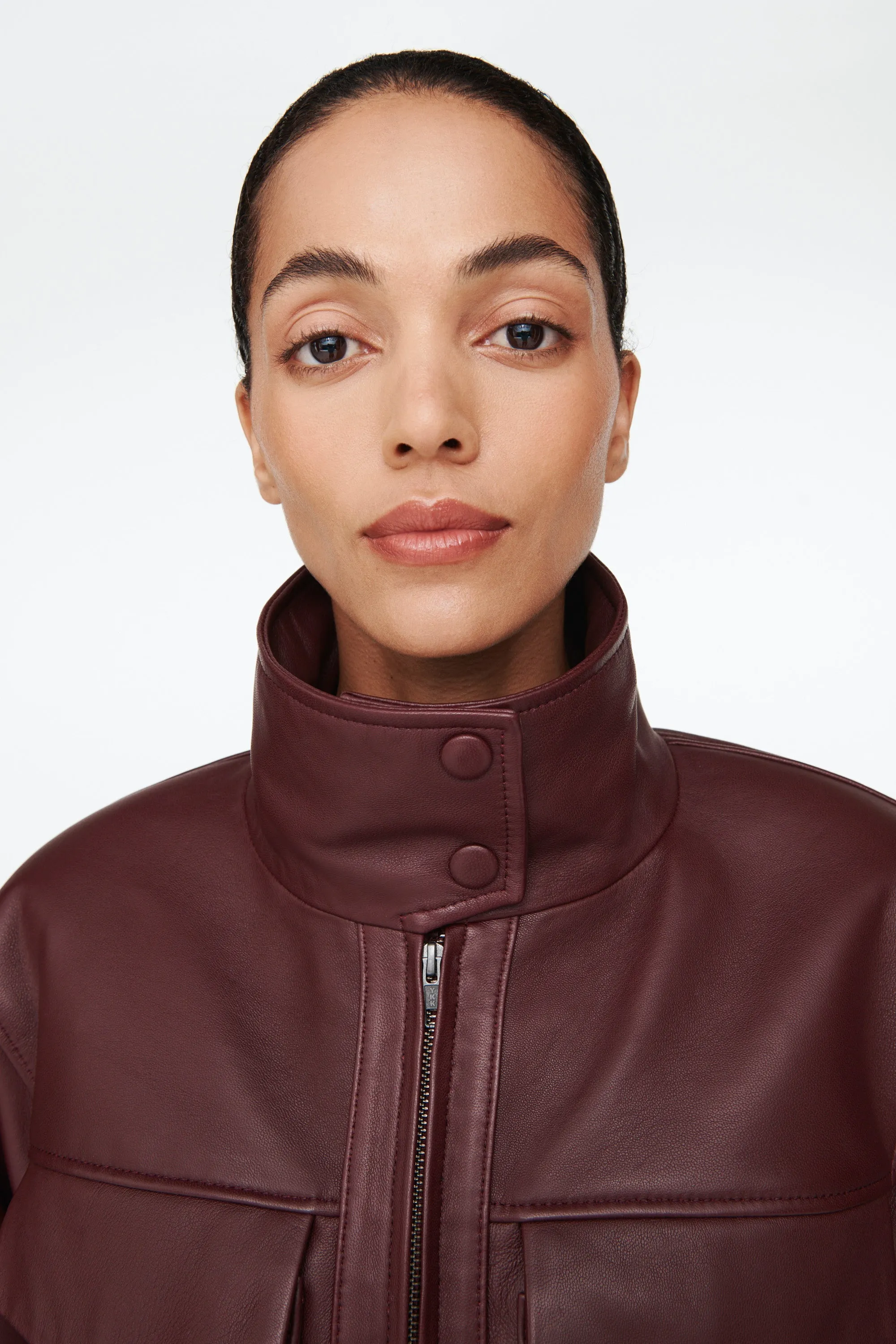 Hazel Leather Jacket sold by DUCIE product image thumbnail 5