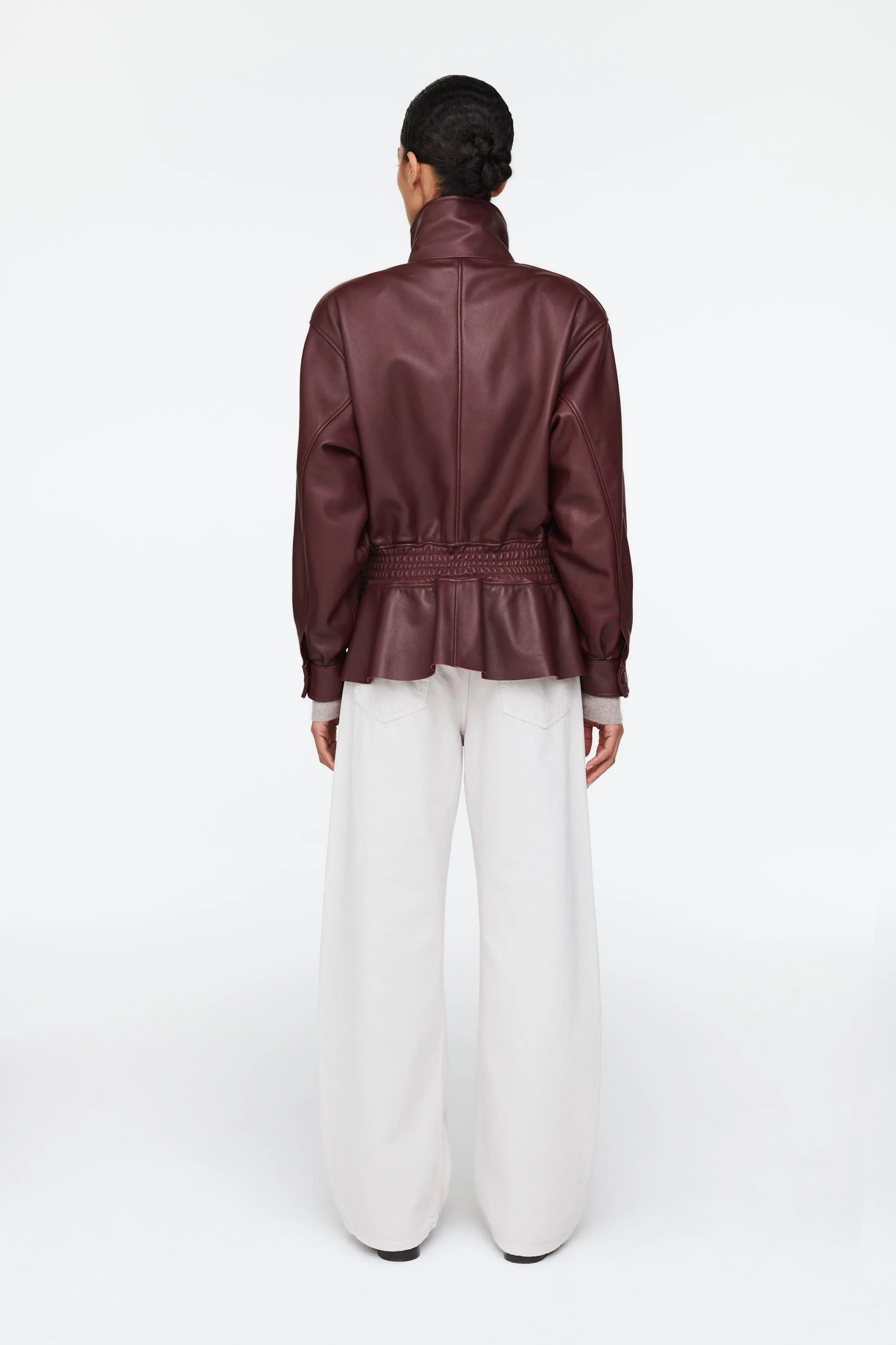 Hazel Leather Jacket sold by DUCIE product image thumbnail 3