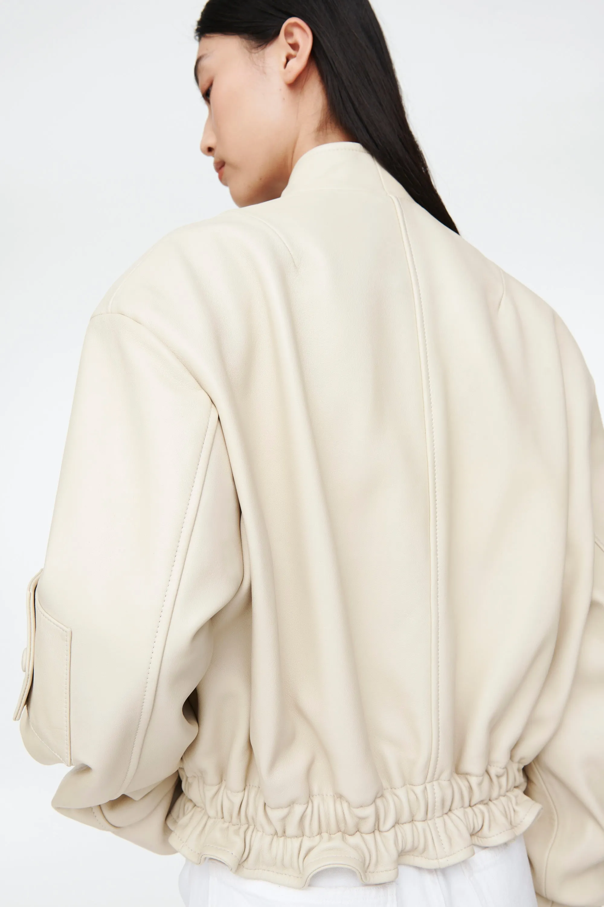 Frankie Leather Bomber sold by DUCIE product image thumbnail 5