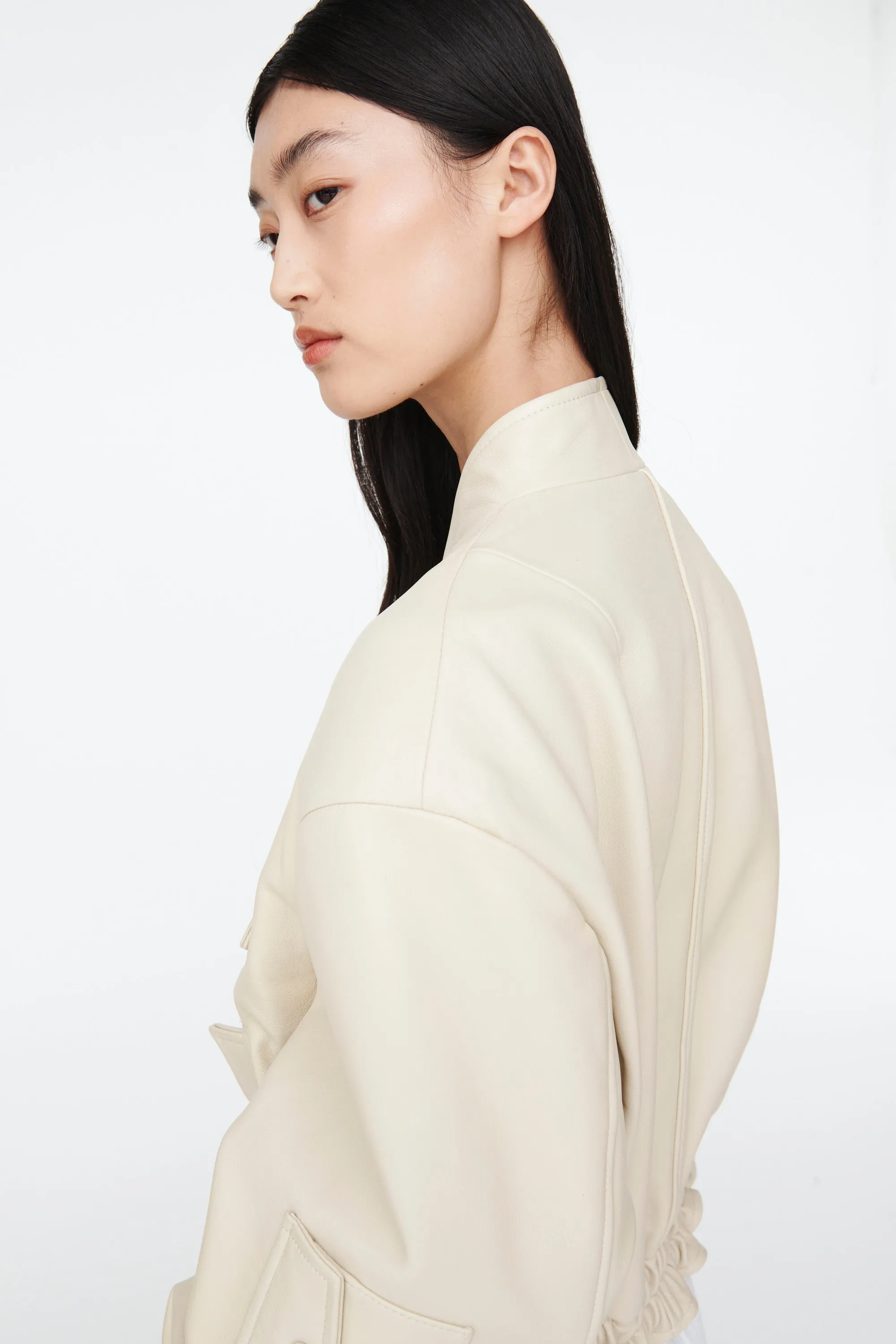 Frankie Leather Bomber sold by DUCIE product image thumbnail 4