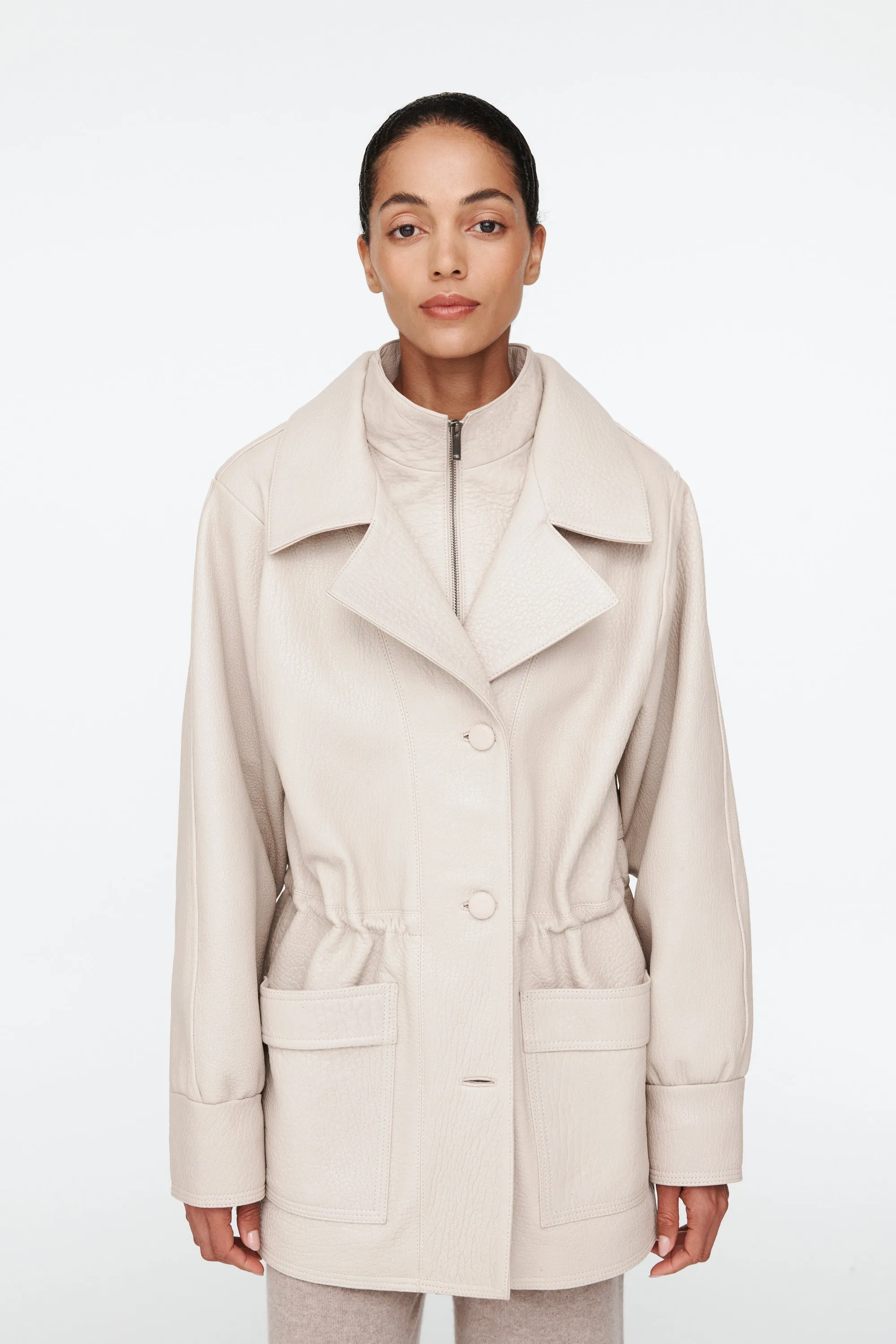 Alice Leather Jacket sold by DUCIE product image thumbnail 4