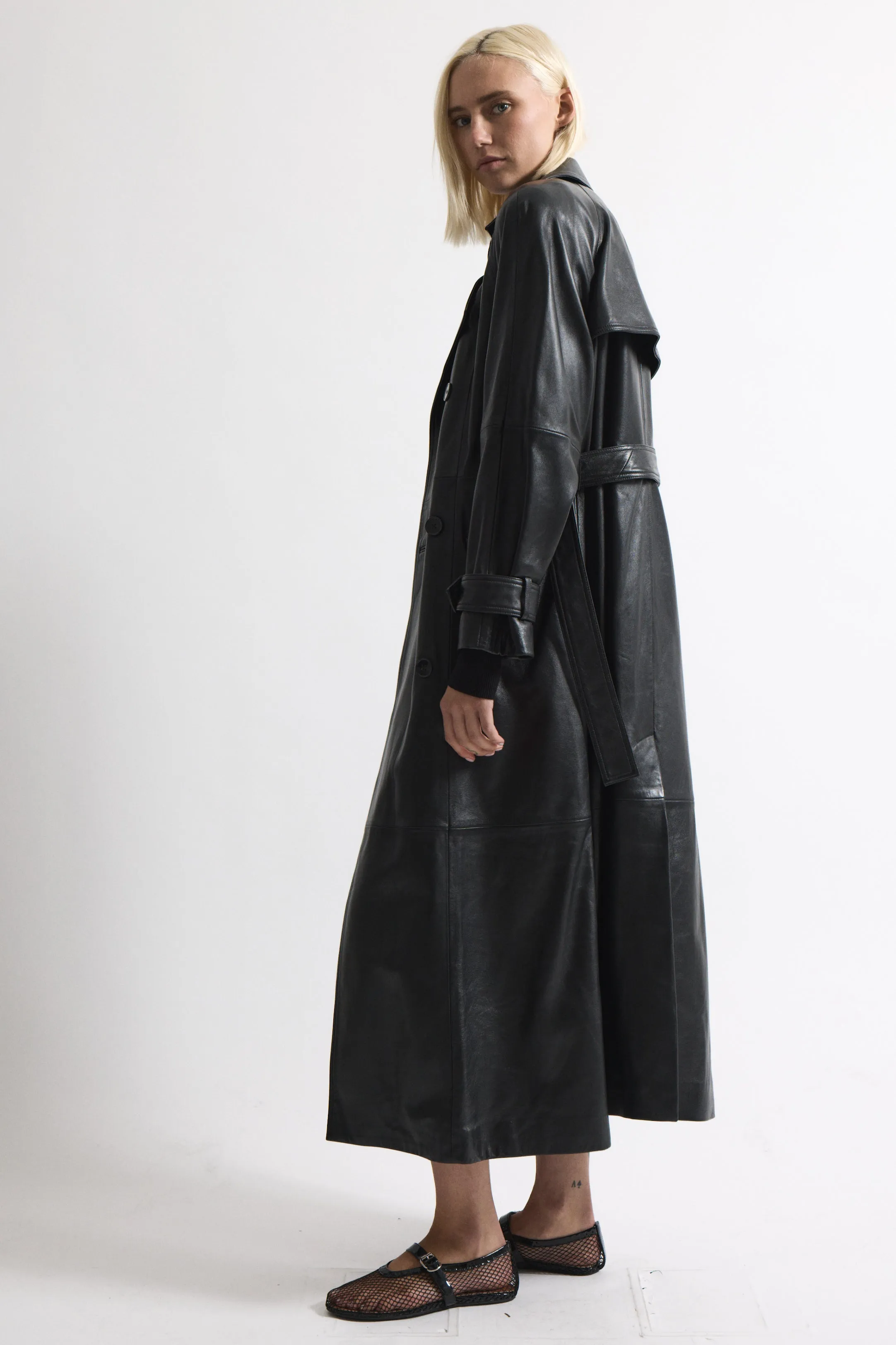 Corrin Leather Trench sold by DUCIE product image thumbnail 4