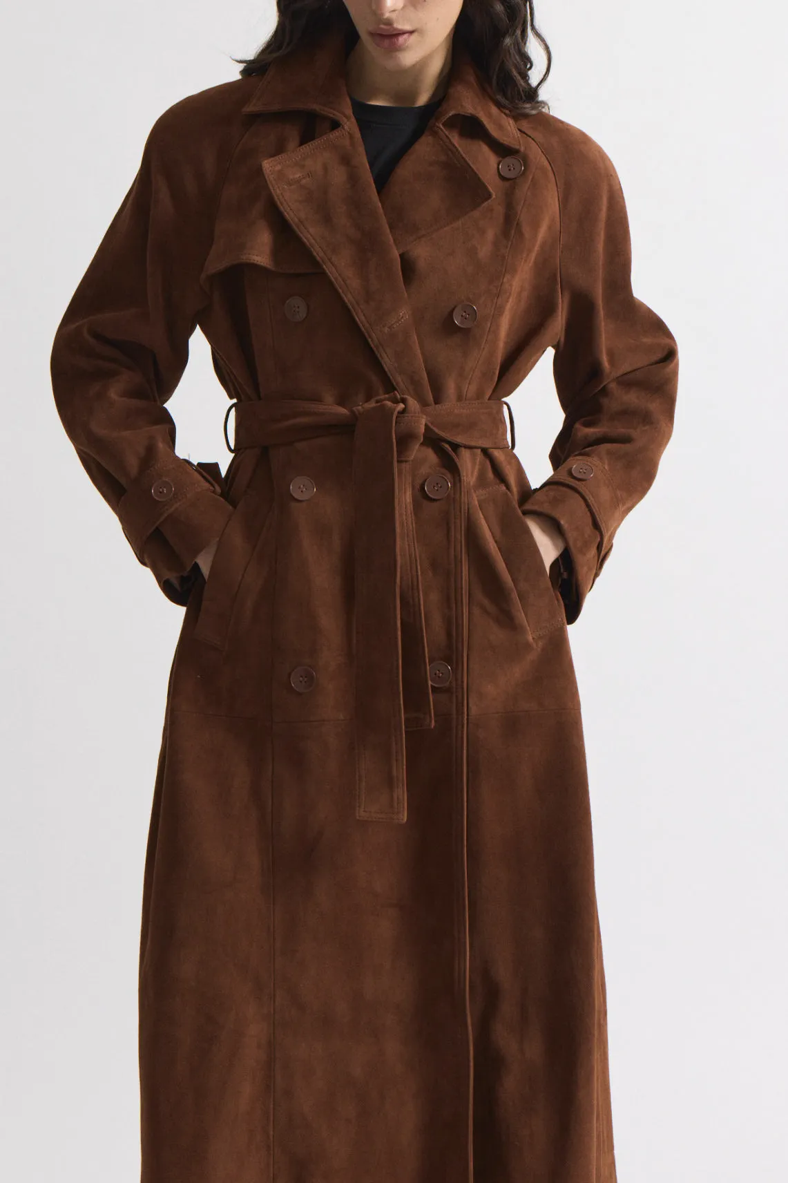 Corrin Suede Trench sold by DUCIE product image thumbnail 4