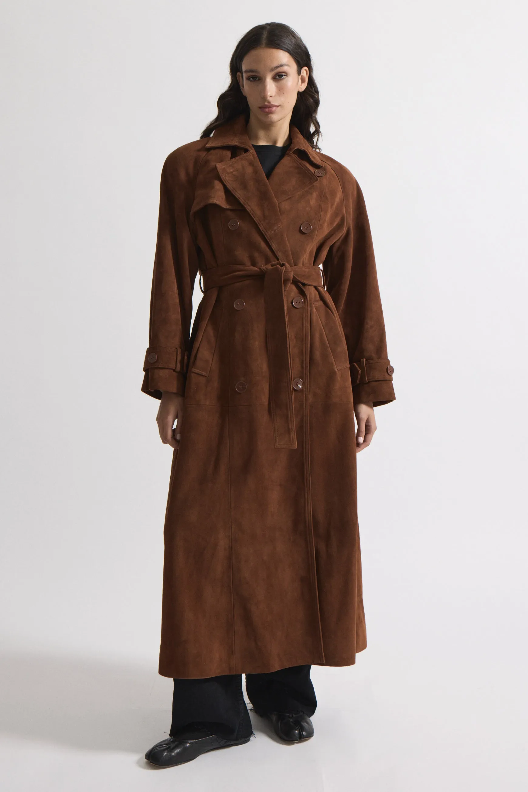 Corrin Suede Trench sold by DUCIE product image thumbnail 2