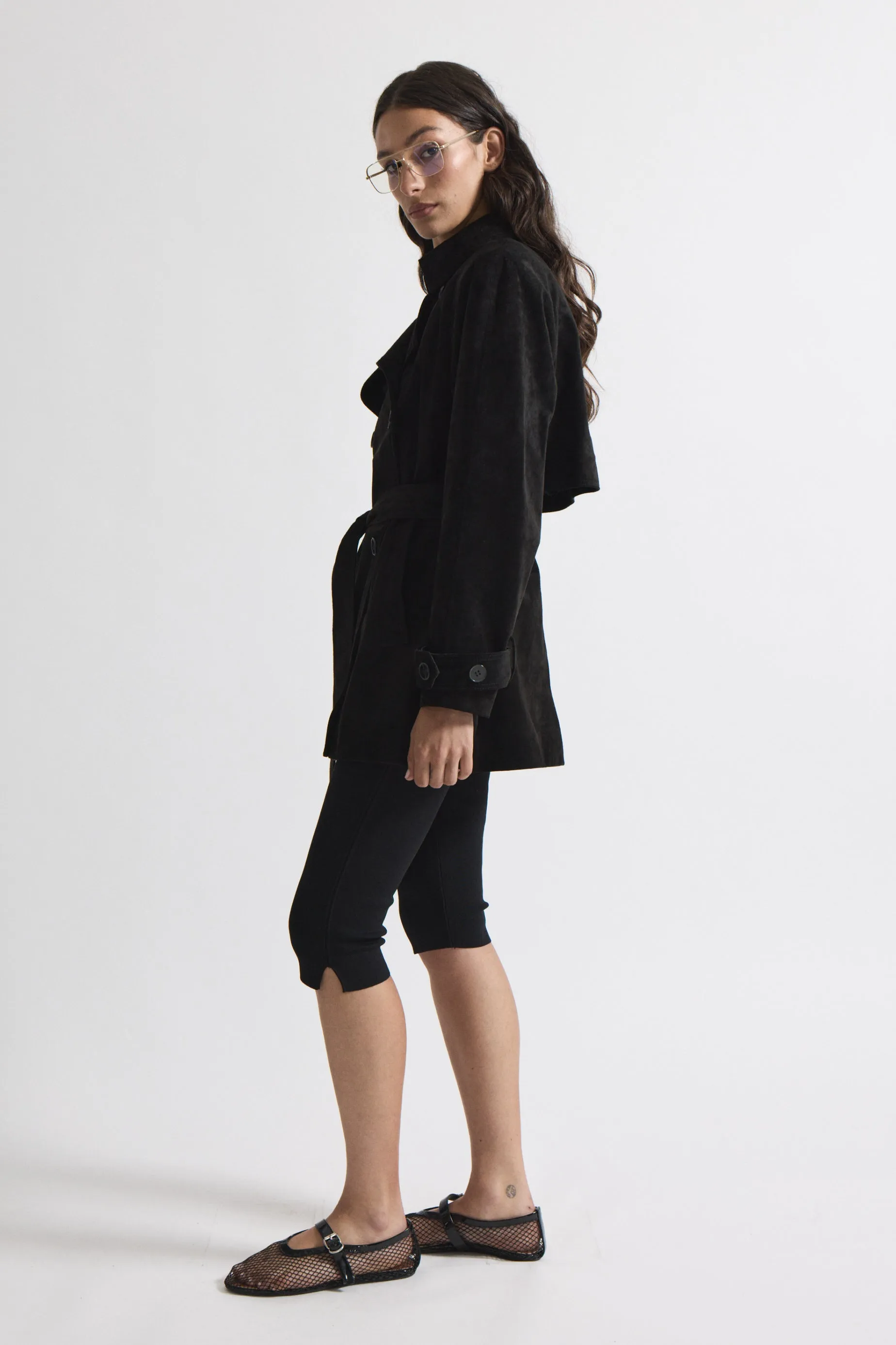 Lisa Suede Belted Jacket sold by DUCIE product image thumbnail 4