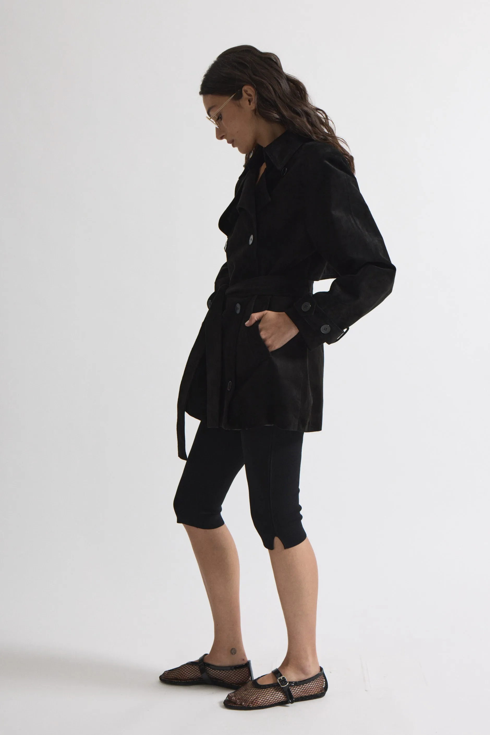 Lisa Suede Belted Jacket sold by DUCIE product image thumbnail 5