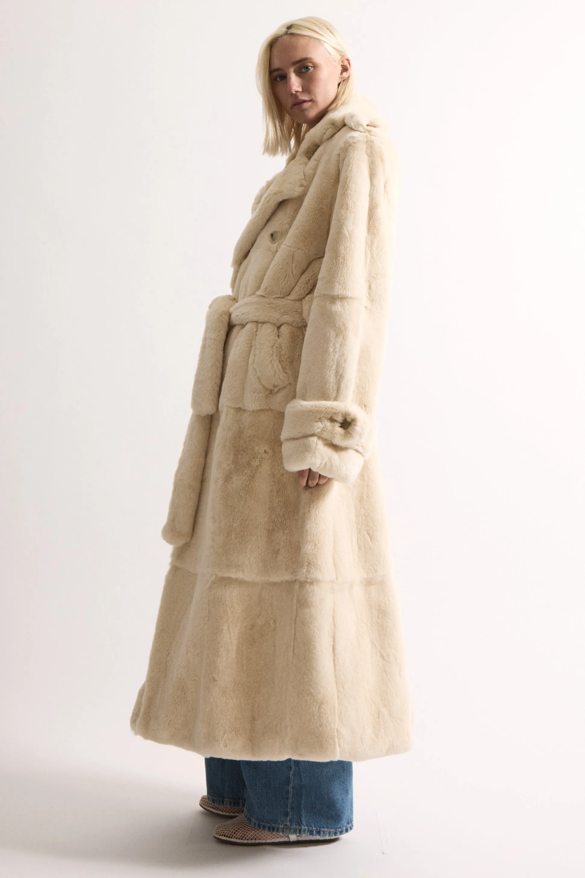 Thalia Fur Coat sold by DUCIE product image thumbnail 3