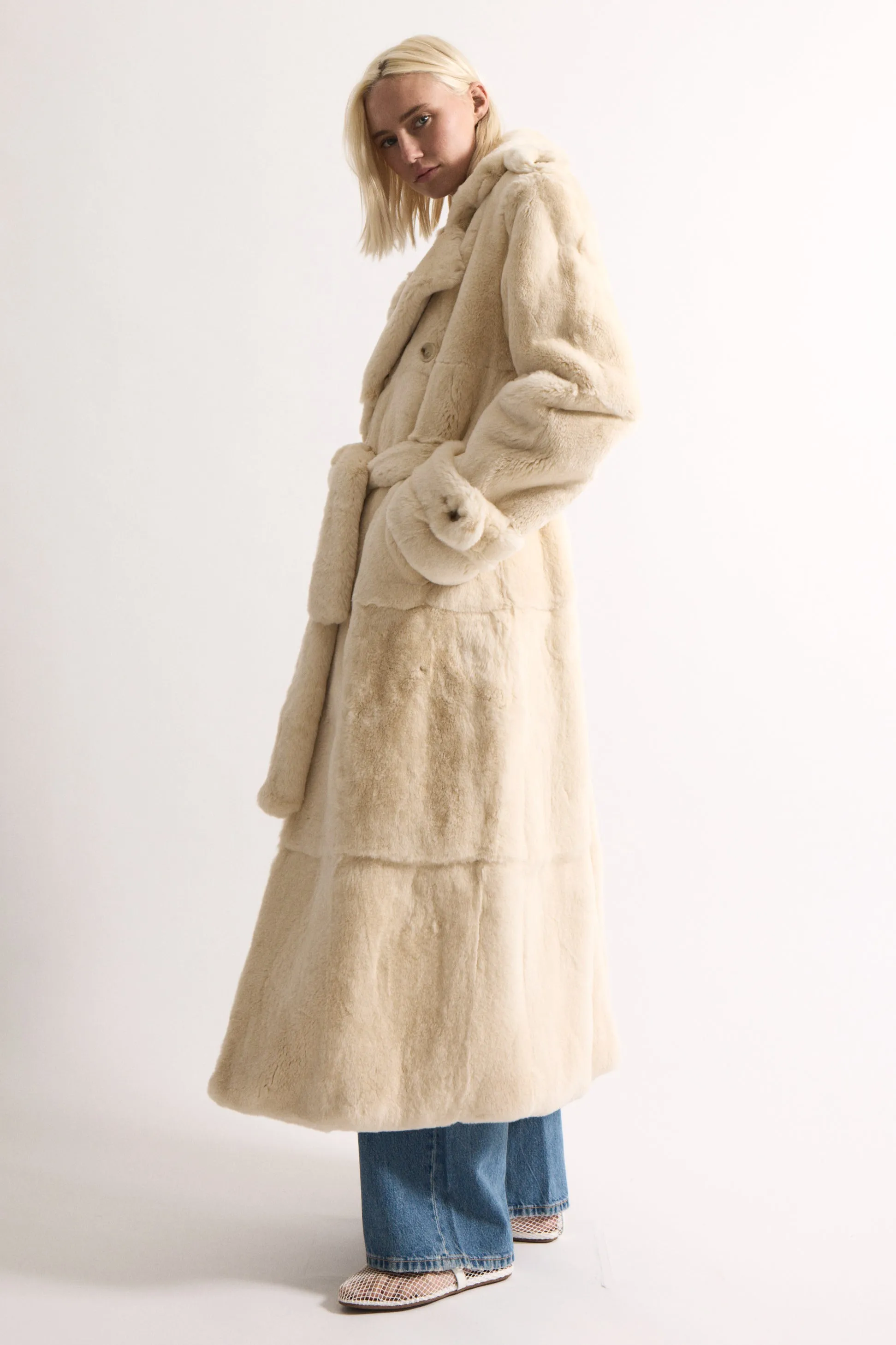 Thalia Fur Coat sold by DUCIE product image thumbnail 4