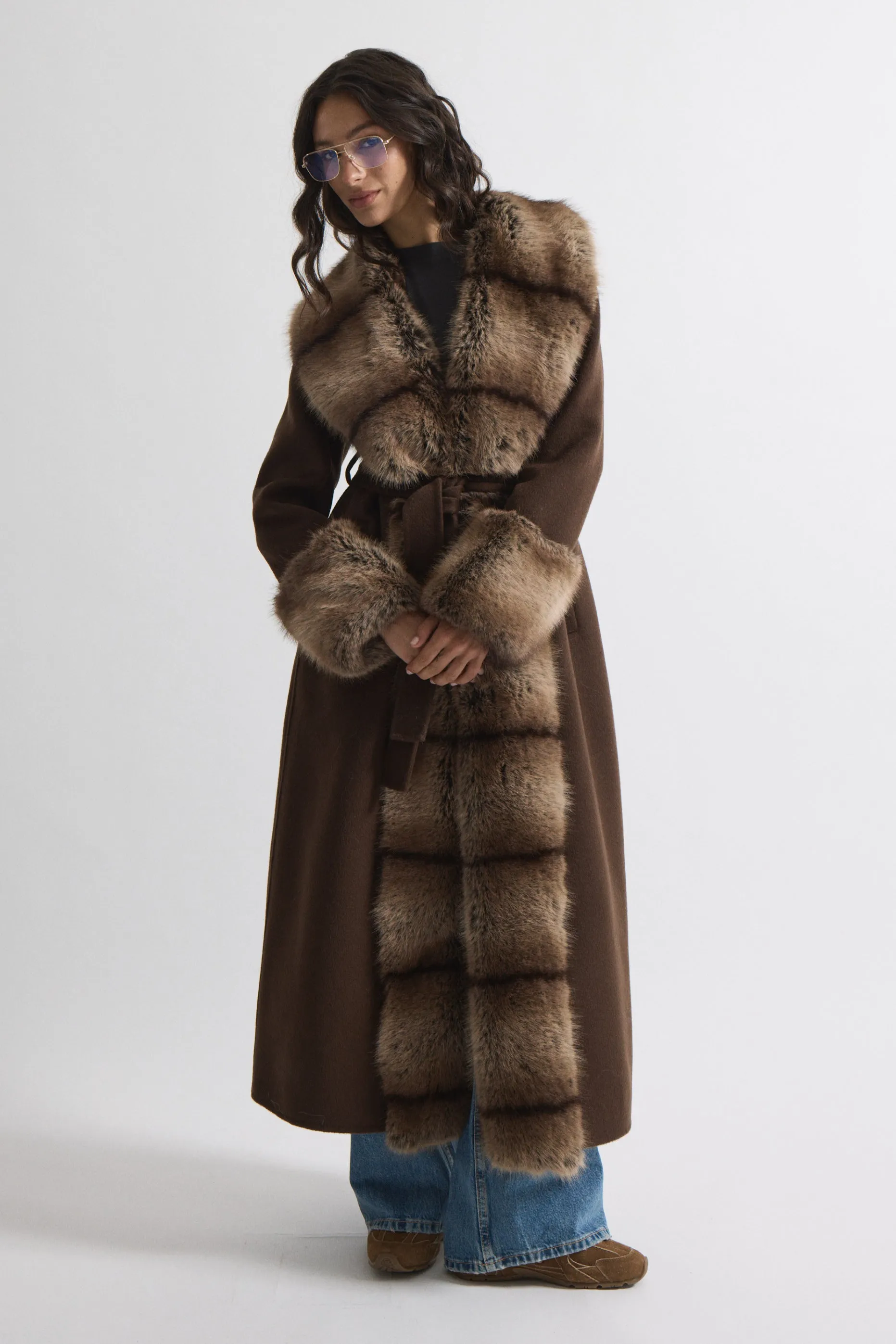 Tia Long Coat sold by DUCIE