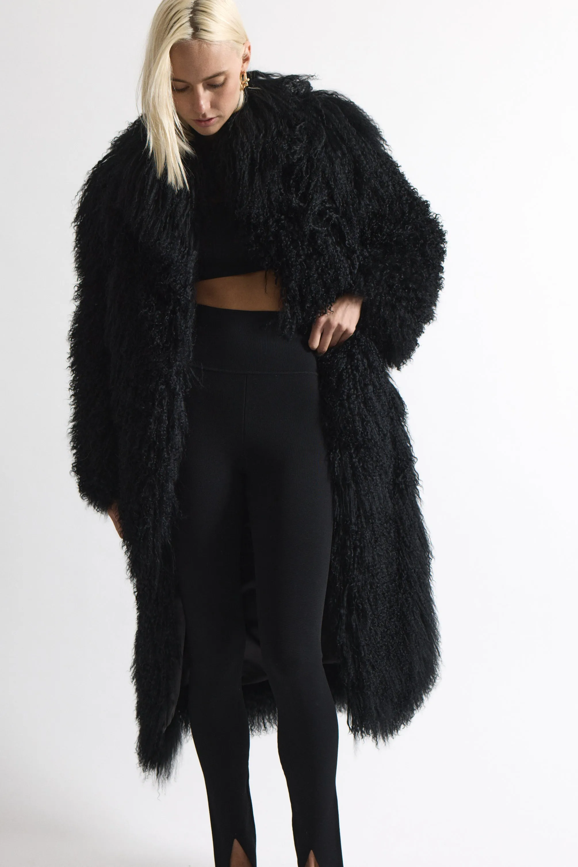 Faye Shearling Coat sold by DUCIE