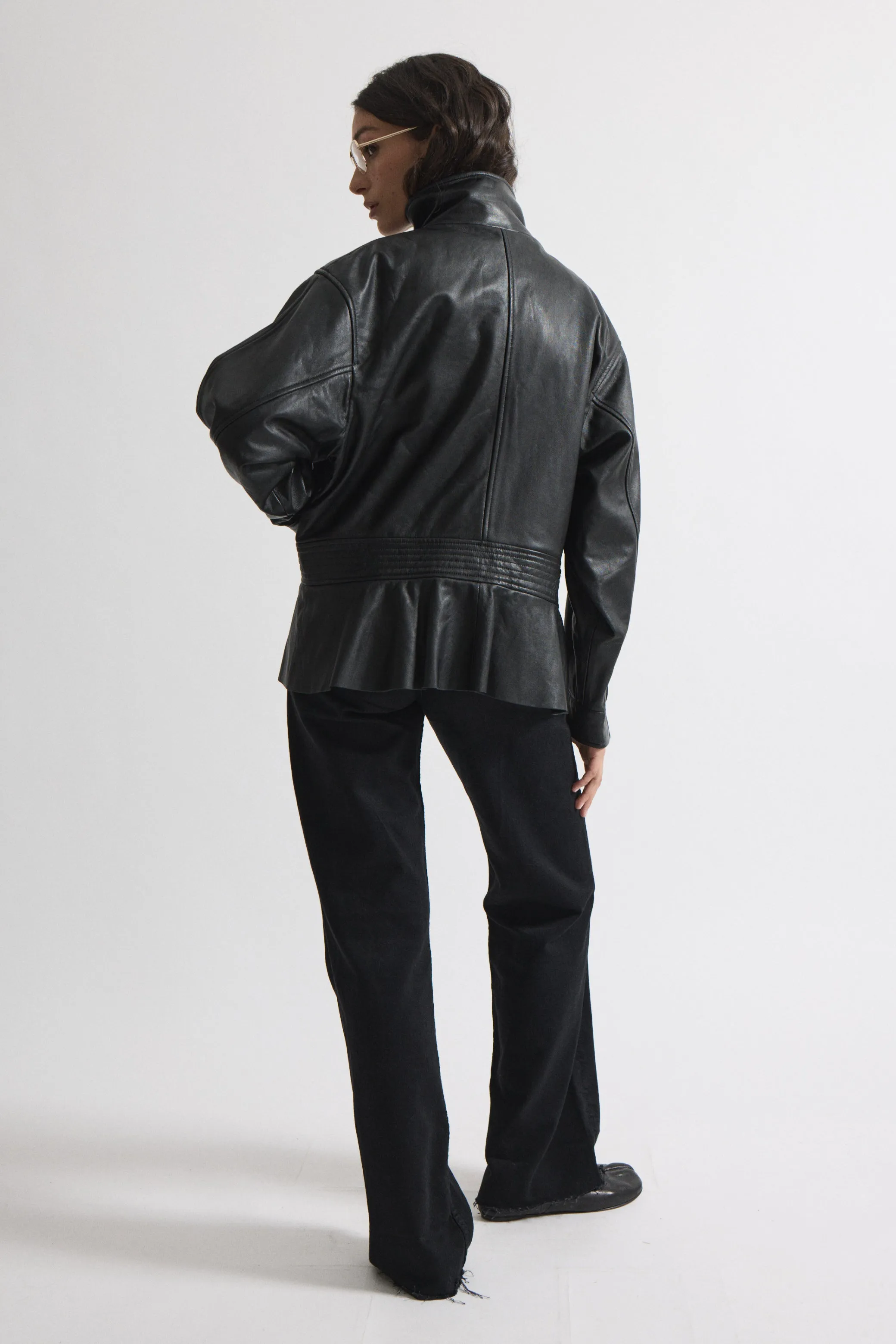 Hazel Leather Jacket sold by DUCIE product image thumbnail 3