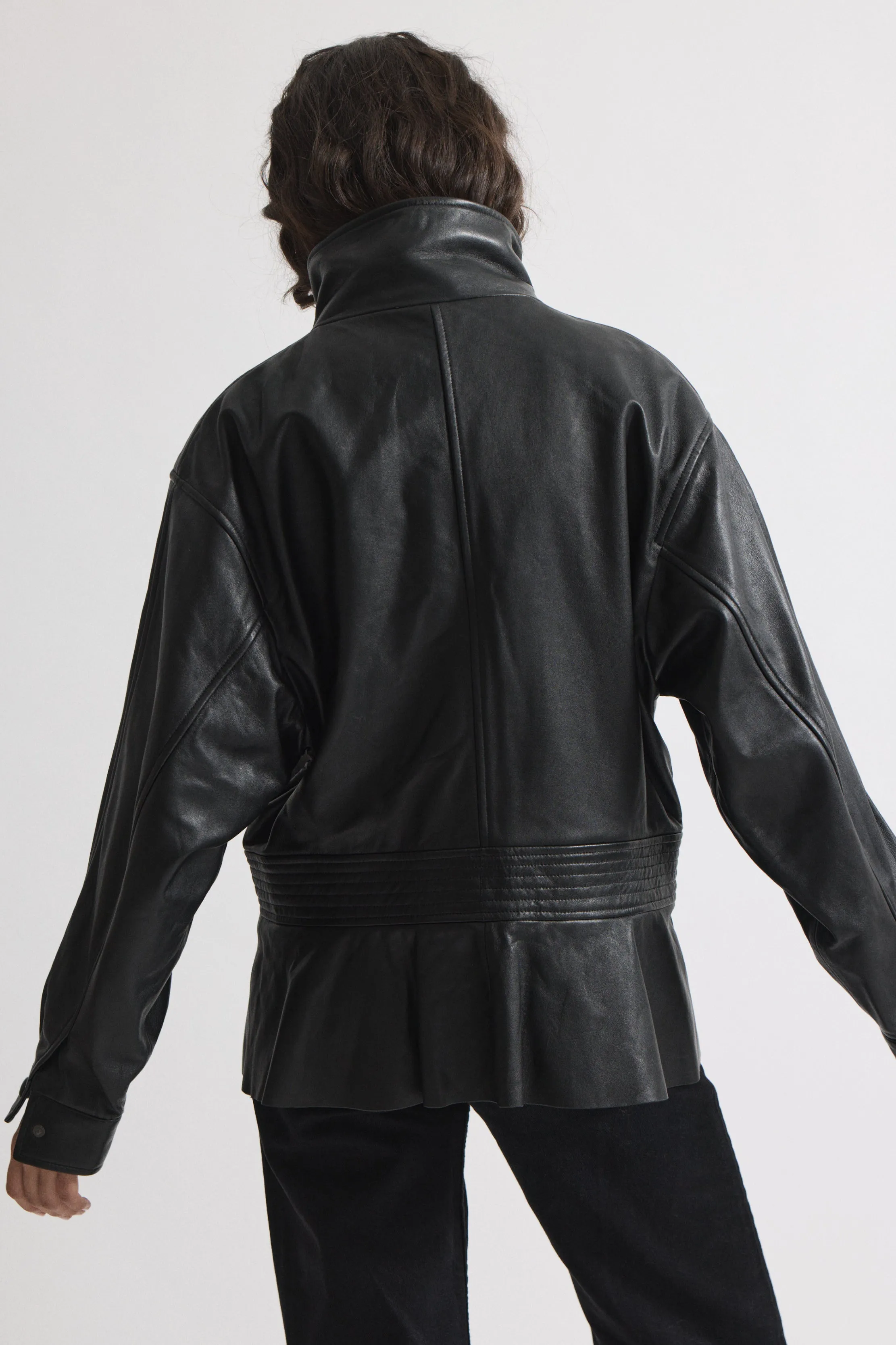 Hazel Leather Jacket sold by DUCIE product image thumbnail 4