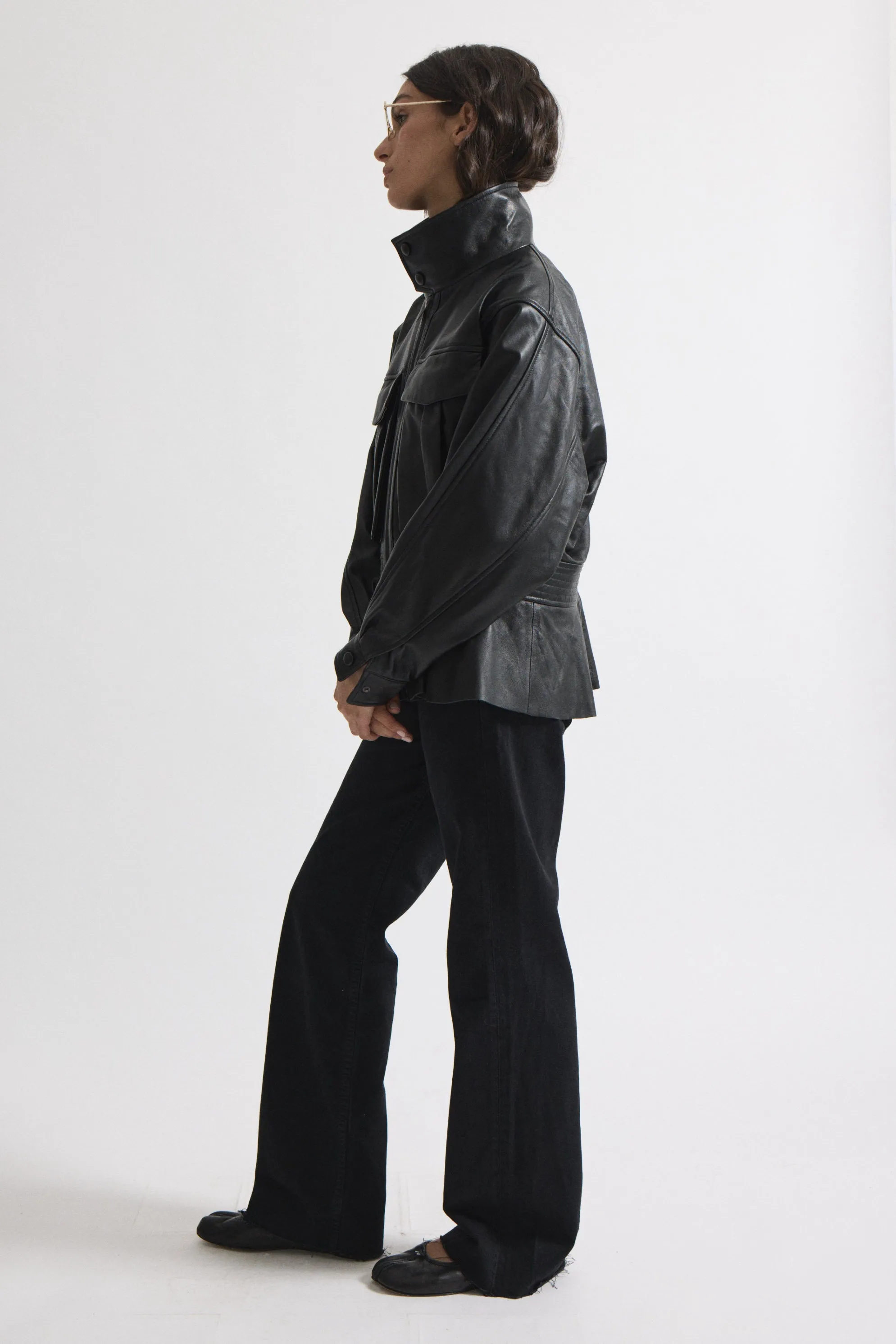 Hazel Leather Jacket sold by DUCIE product image thumbnail 2