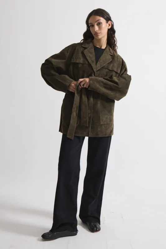 Bettina Suede Jacket sold by DUCIE