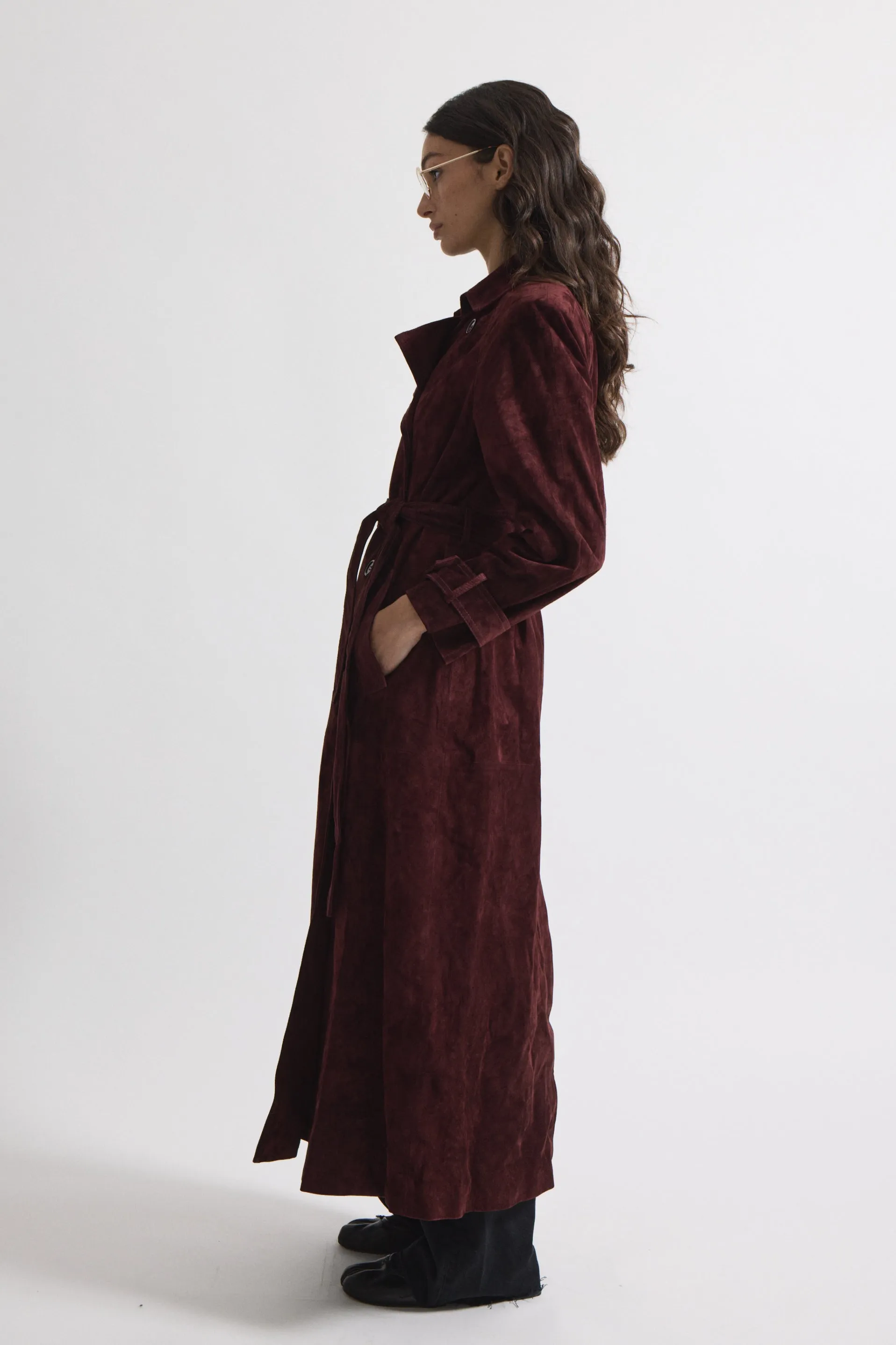 Corrin Suede Trench sold by DUCIE product image thumbnail 3