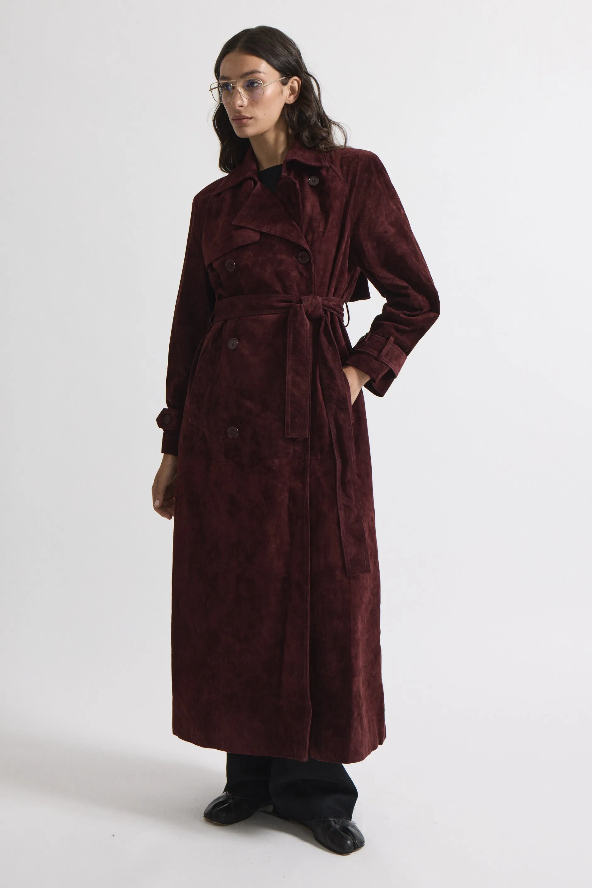 Corrin Suede Trench sold by DUCIE product image thumbnail 2
