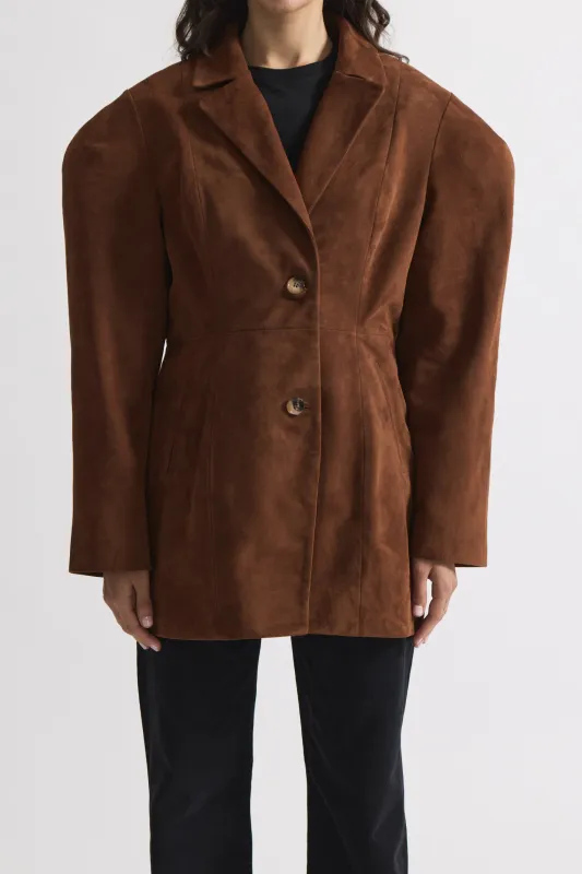 Quin Suede Jacket made by DUCIE