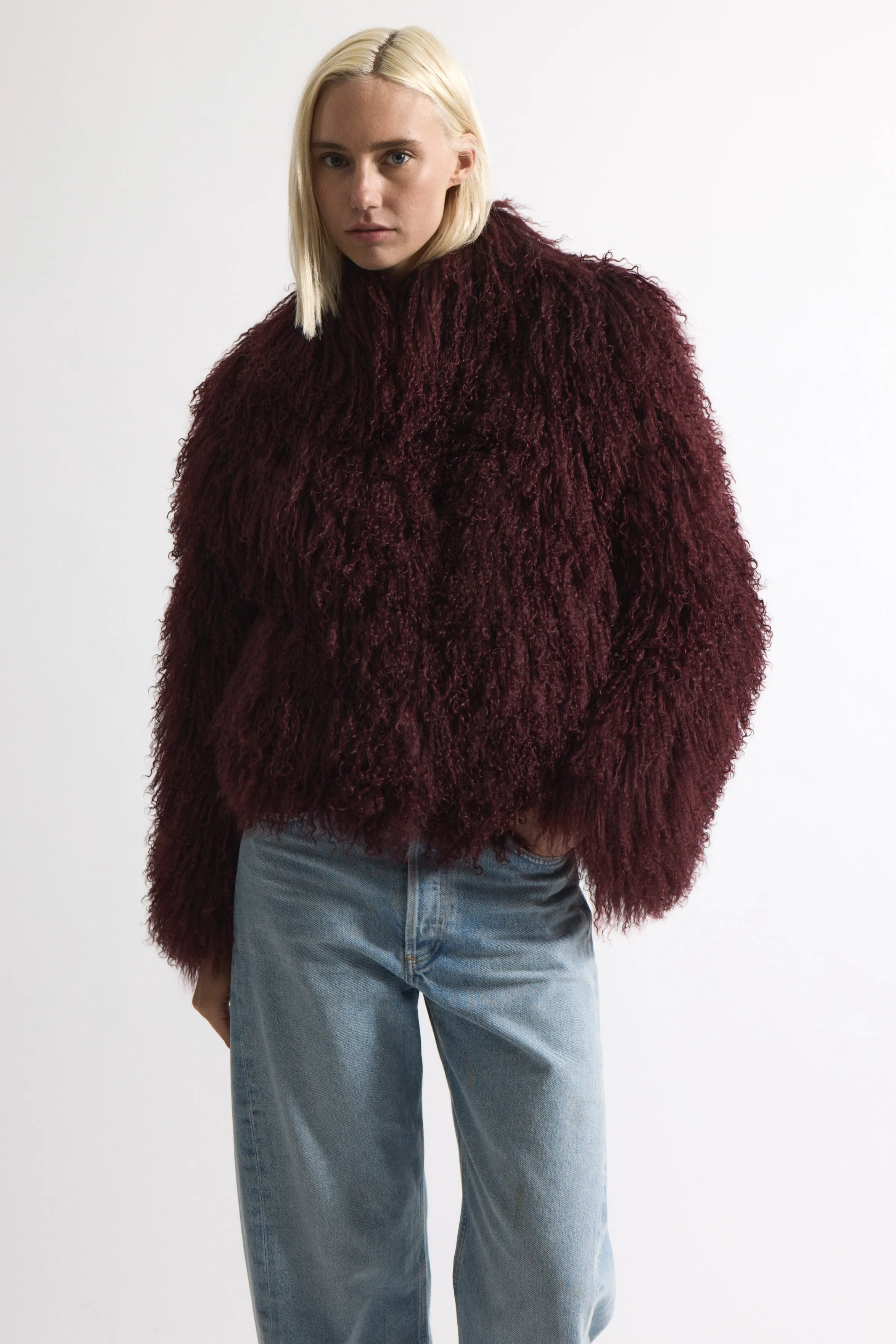 Rochelle Shearling Jacket sold by DUCIE