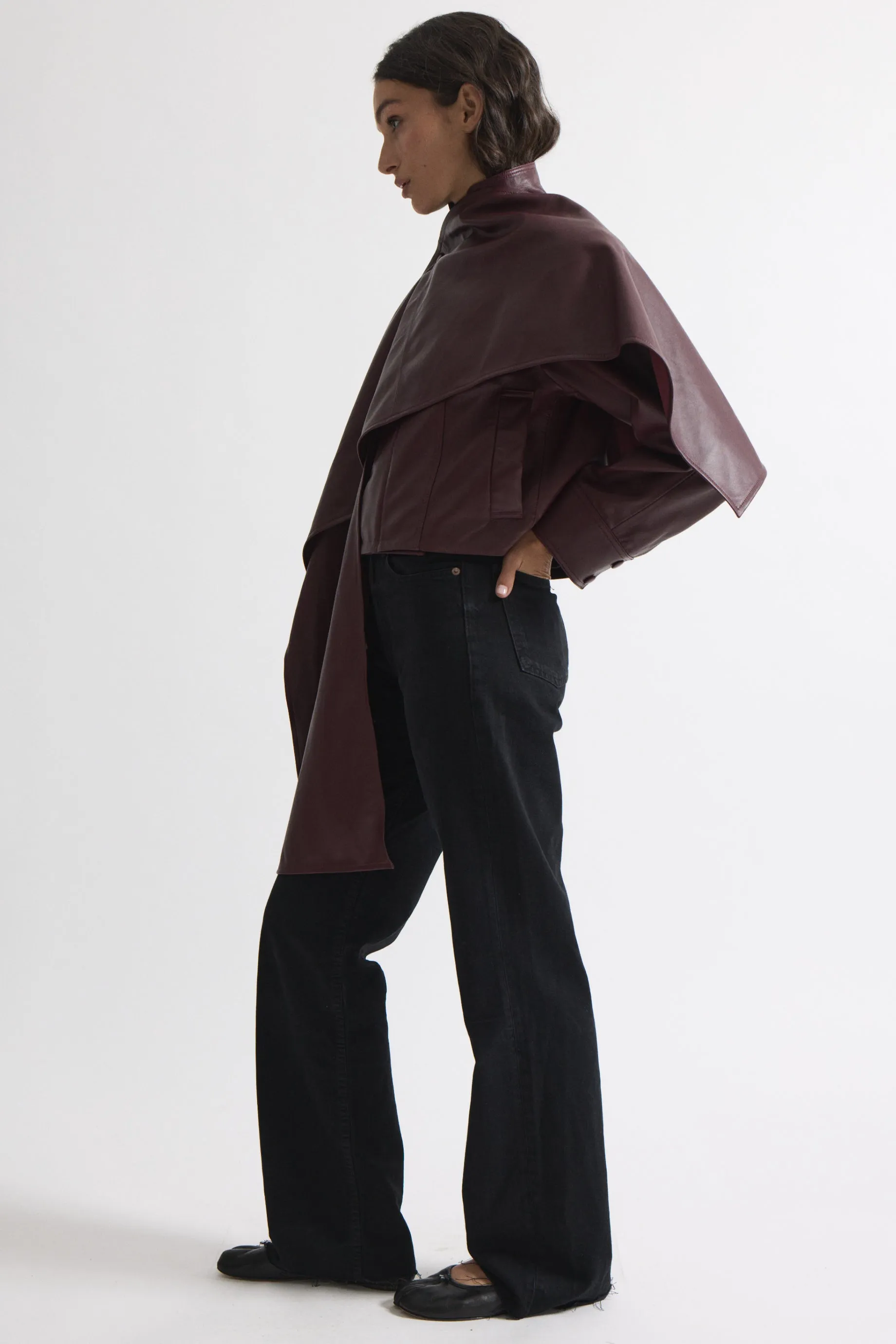 Naomi Leather Jacket sold by DUCIE product image thumbnail 3