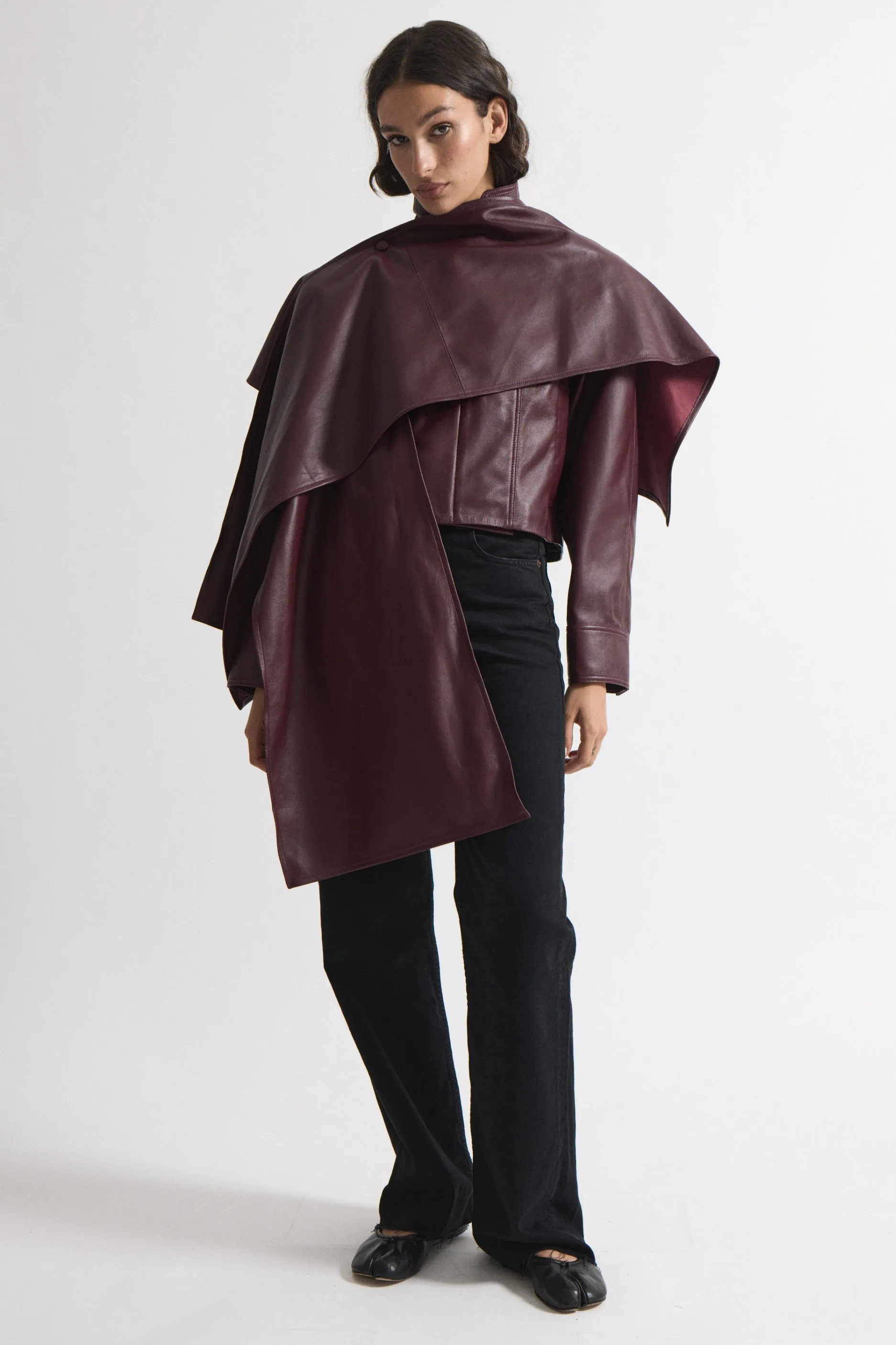 Naomi Leather Jacket sold by DUCIE product image thumbnail 2