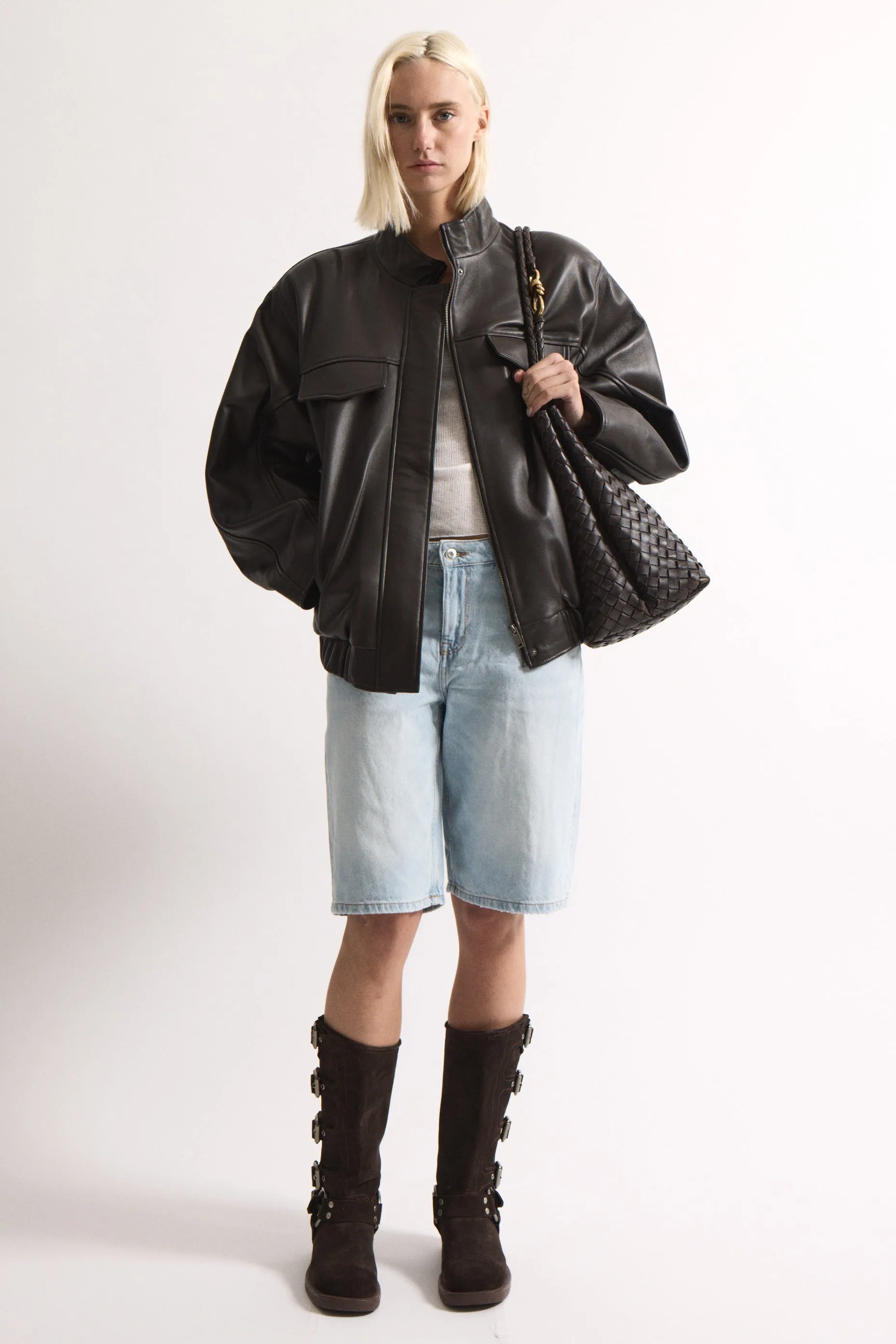 Lira Leather Jacket sold by DUCIE