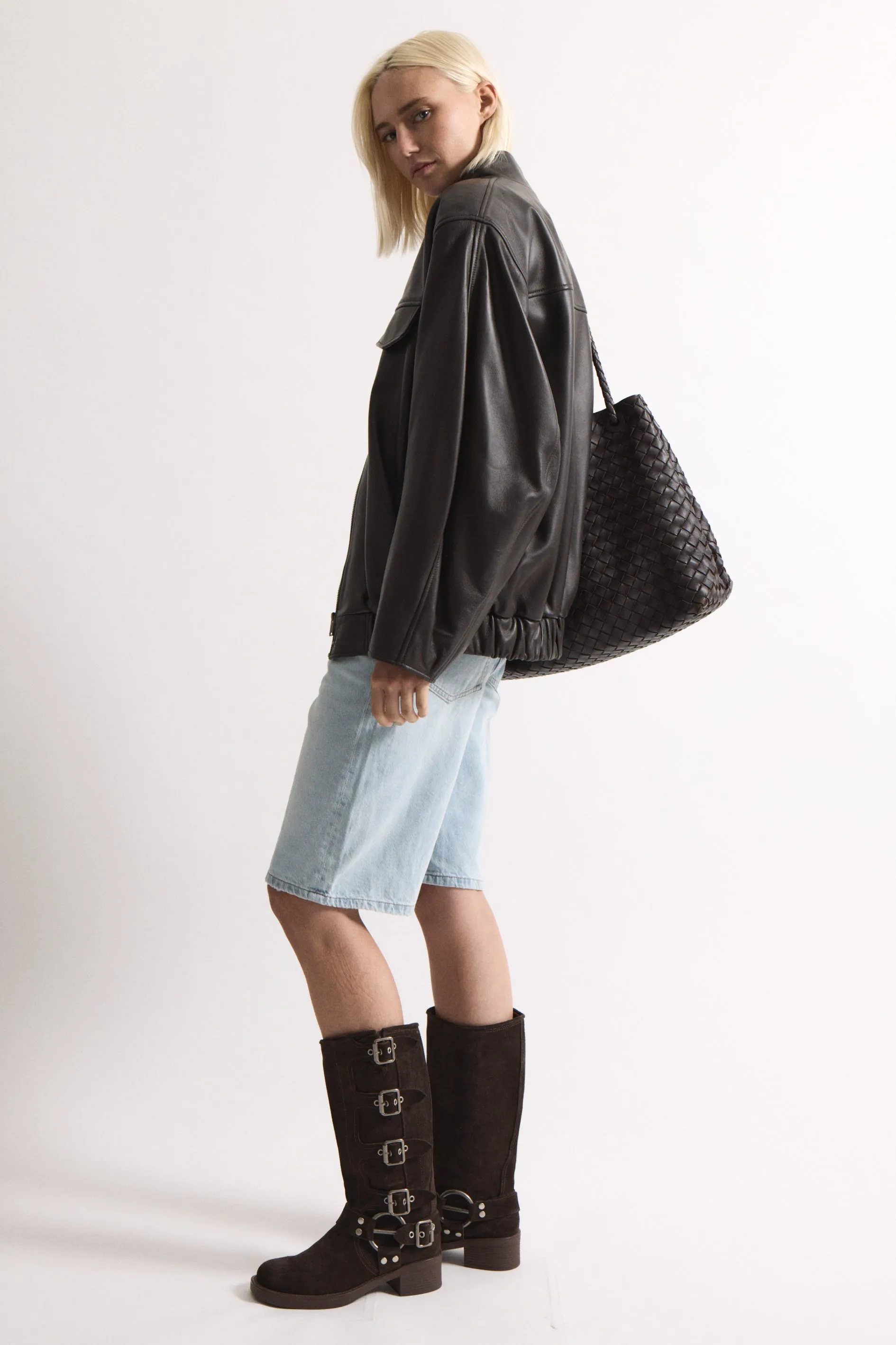 Lira Leather Jacket sold by DUCIE product image thumbnail 2