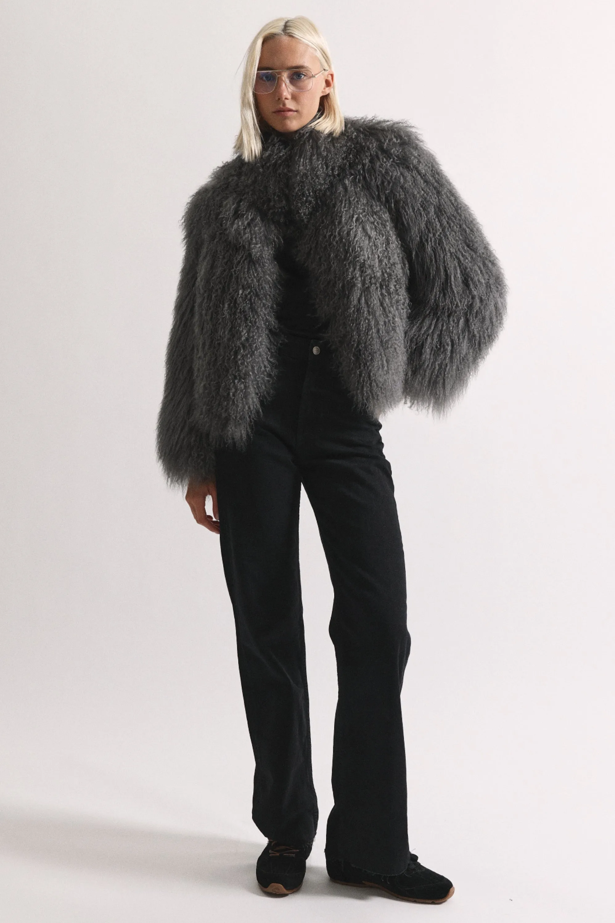 Rochelle Shearling Jacket sold by DUCIE