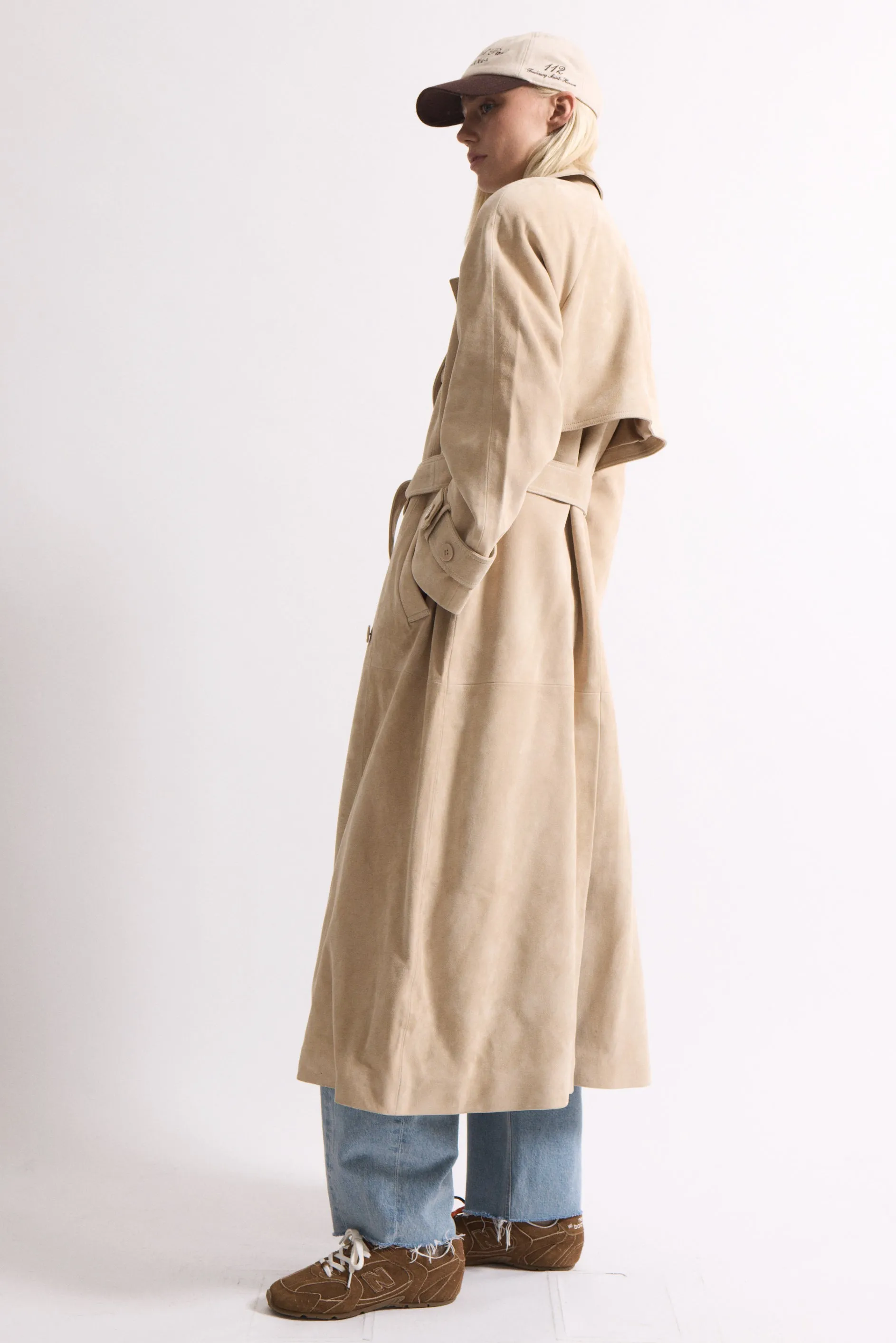 Corrin Suede Trench sold by DUCIE product image thumbnail 3