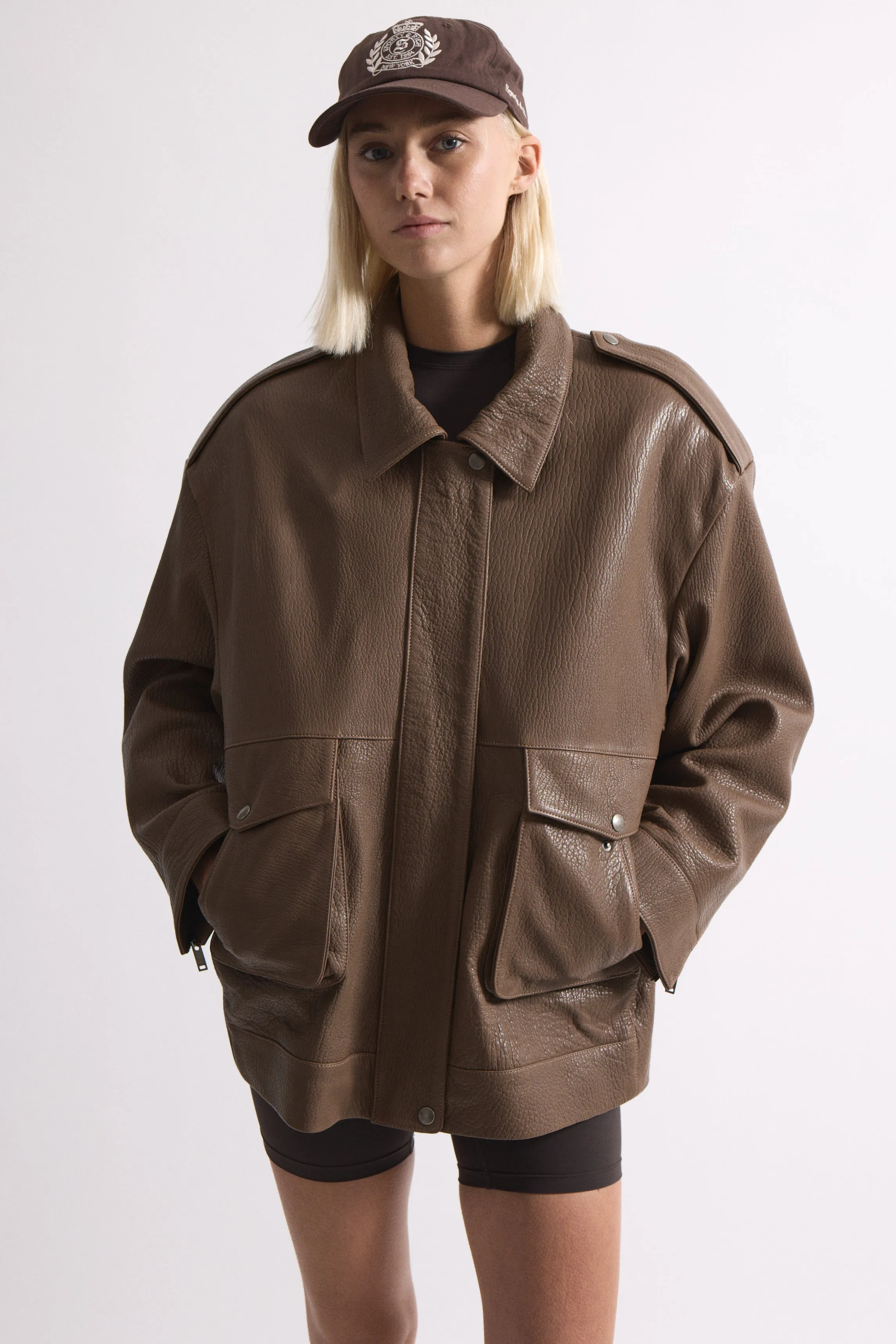 Opal Leather Jacket sold by DUCIE product image thumbnail 4