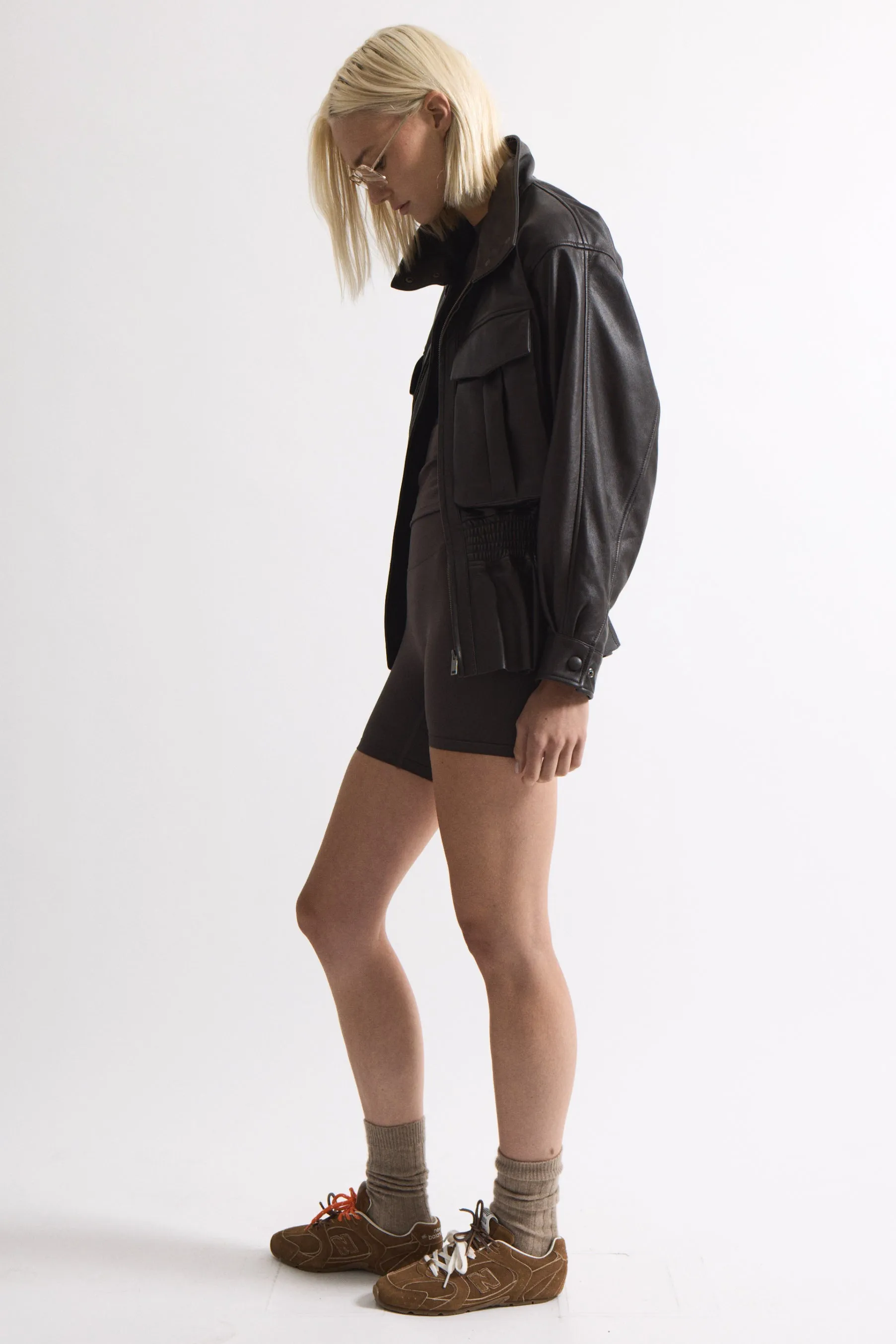 Hazel Leather Jacket sold by DUCIE product image thumbnail 3