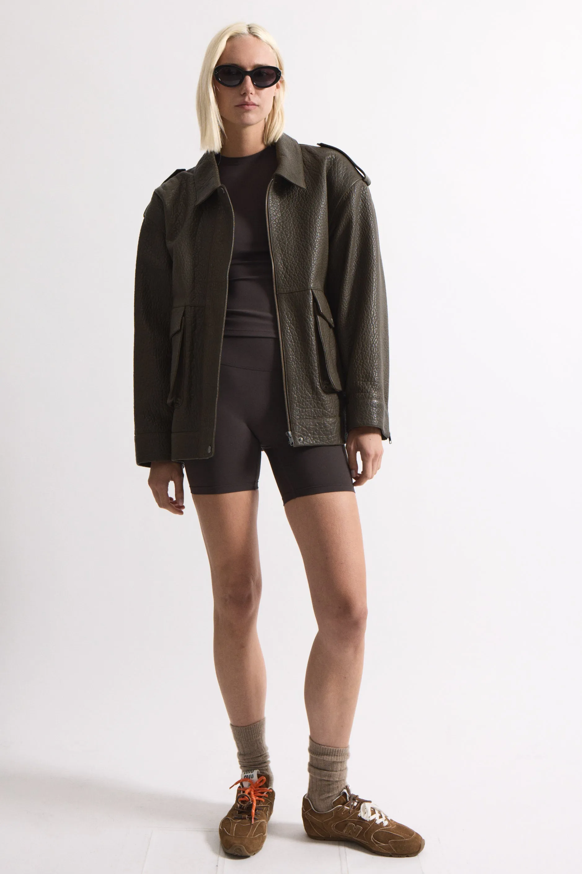 Opal Leather Jacket sold by DUCIE