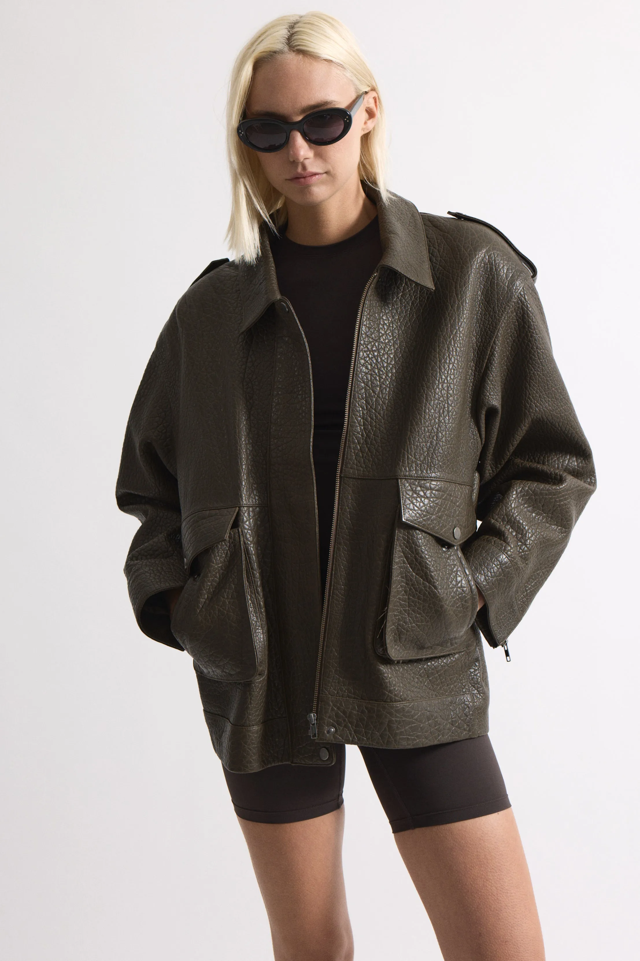 Opal Leather Jacket sold by DUCIE product image thumbnail 5