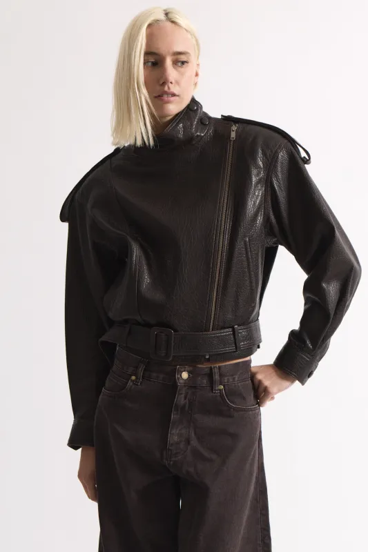 Serpa Leather Jacket sold by DUCIE