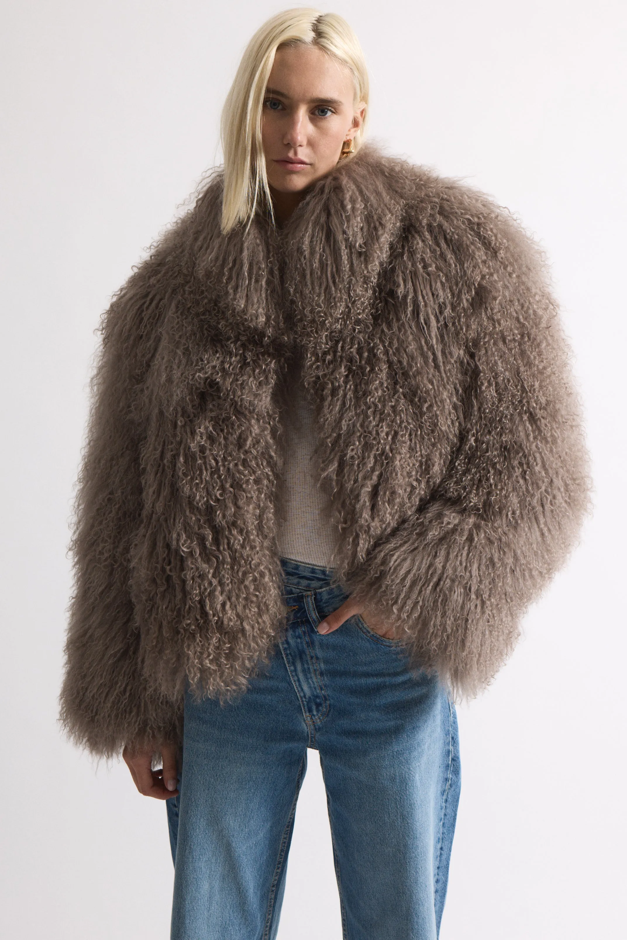 Rochelle Shearling Jacket sold by DUCIE product image thumbnail 4