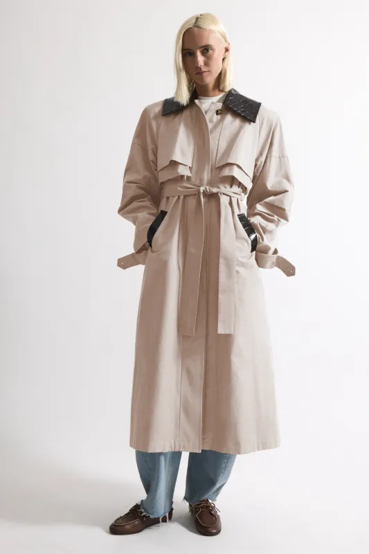 Juliet Canvas Trench sold by DUCIE