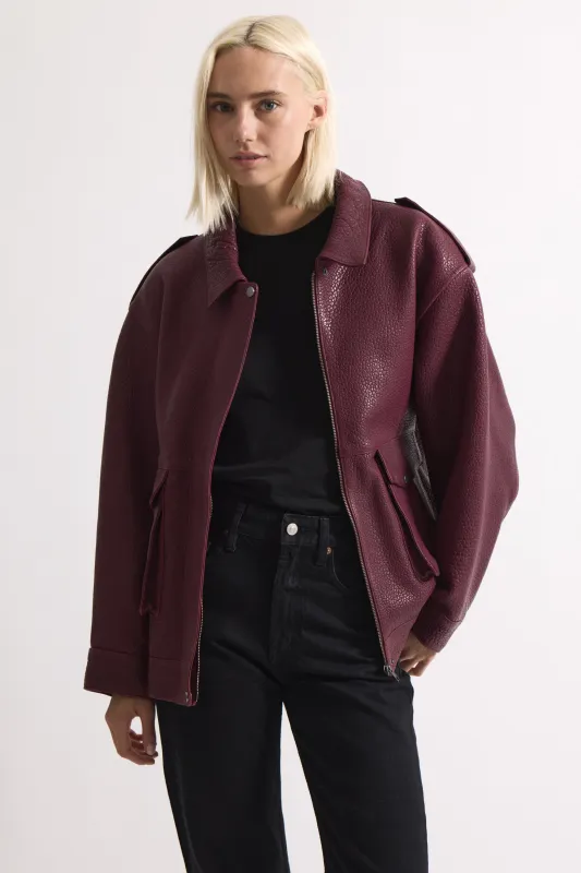 Opal Leather Jacket sold by DUCIE