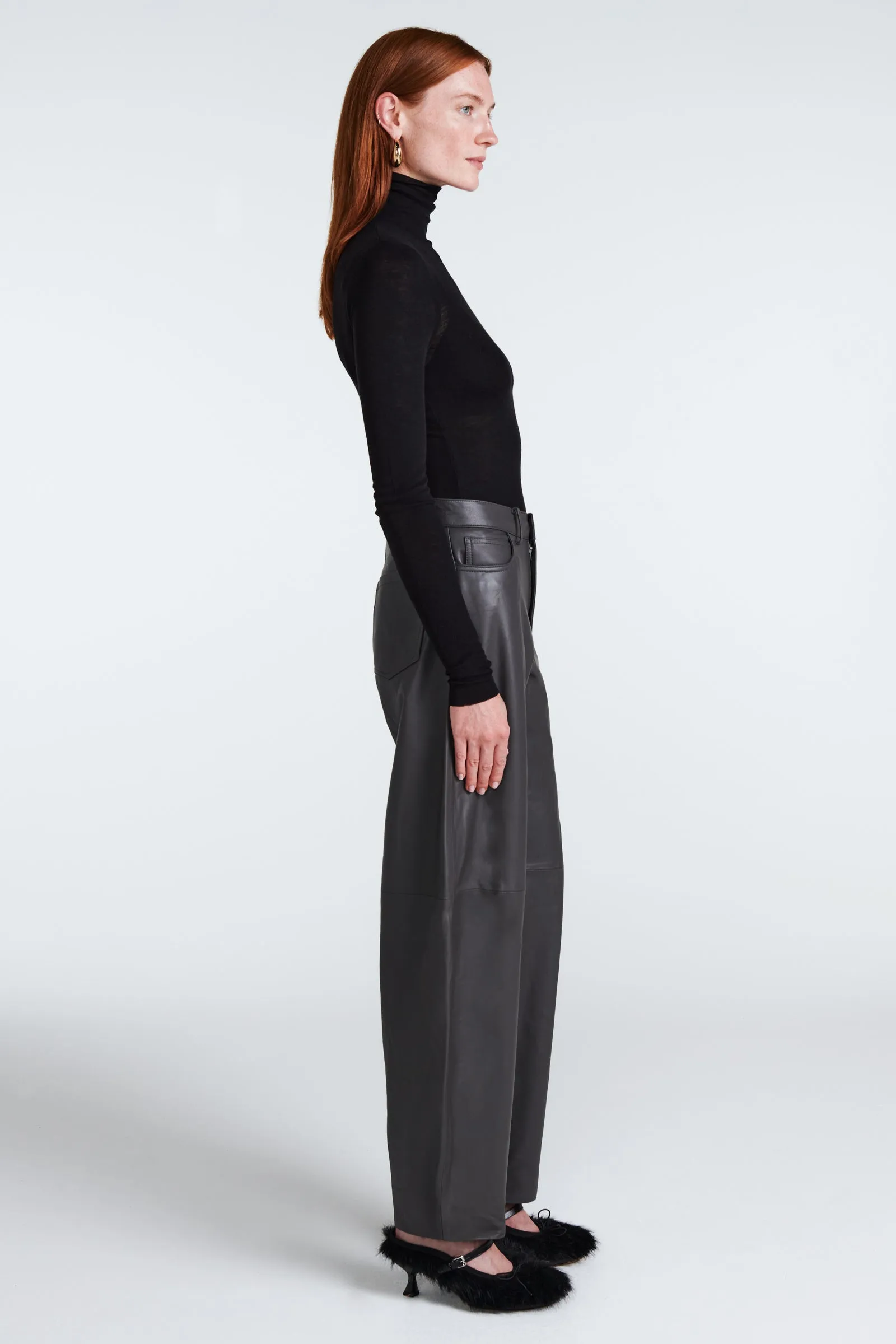 Billie Leather Trousers sold by DUCIE product image thumbnail 4
