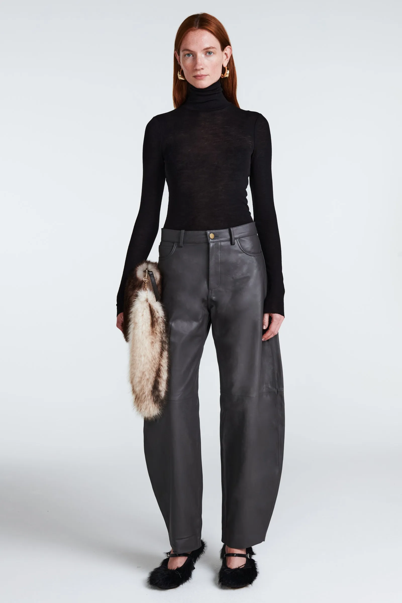 Billie Leather Trousers sold by DUCIE