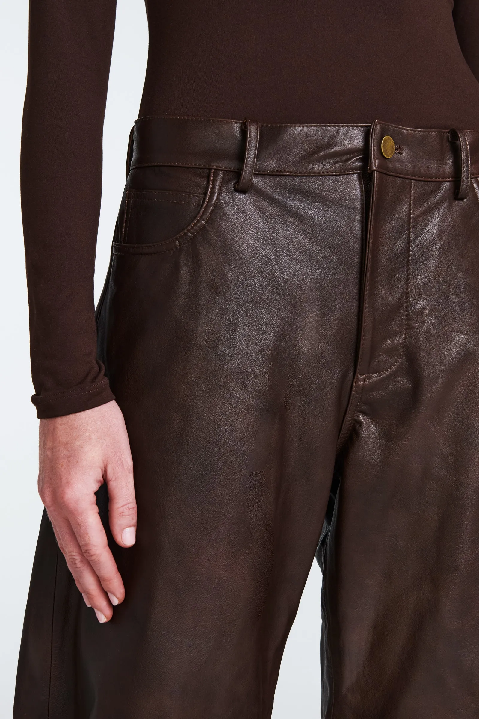 Taylor Leather Shorts sold by DUCIE product image thumbnail 2