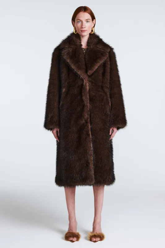 Celia Faux Fur Coat sold by DUCIE